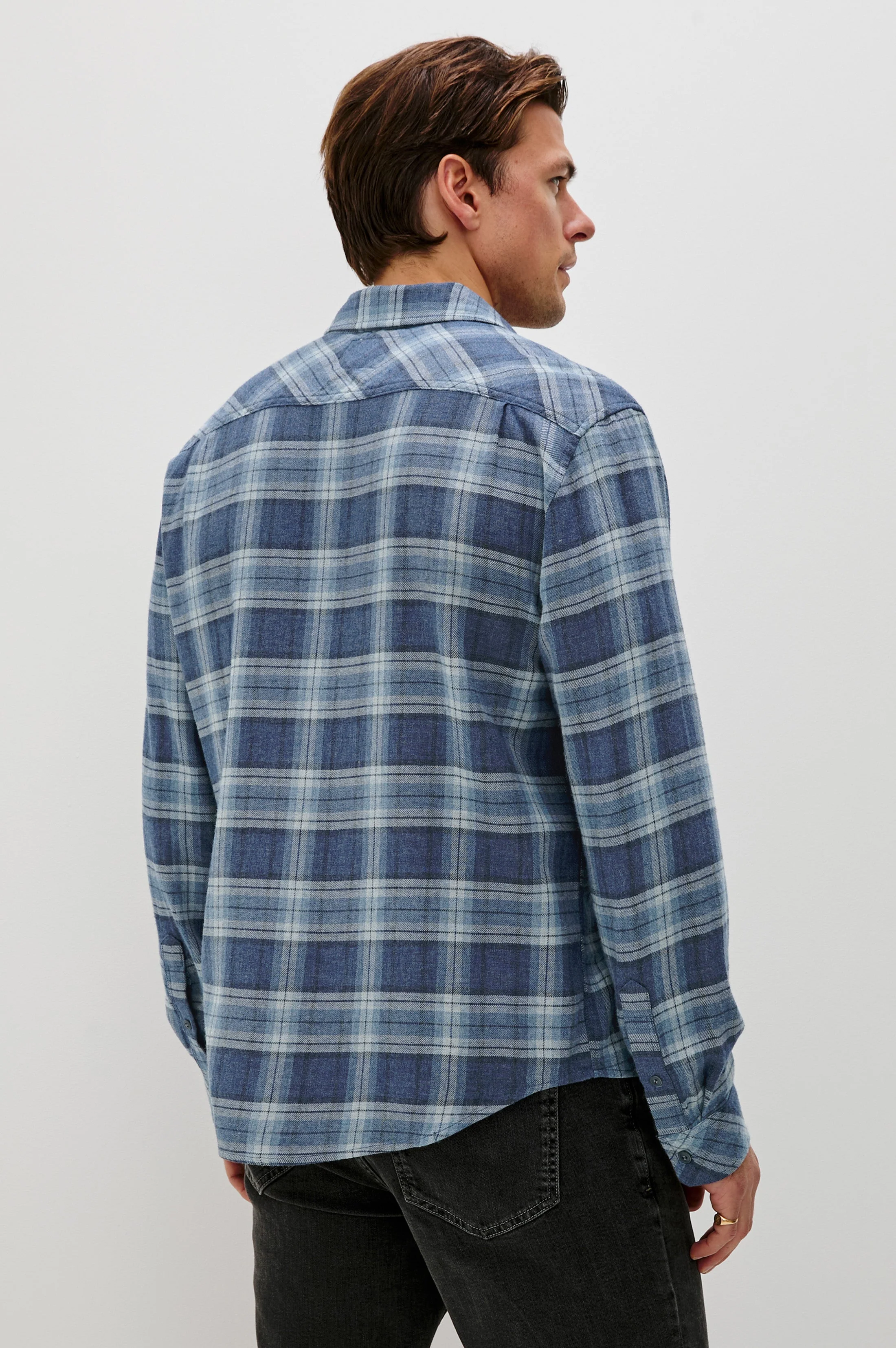 LENNOX SHIRT - INKWELL MELANGE - Image 4