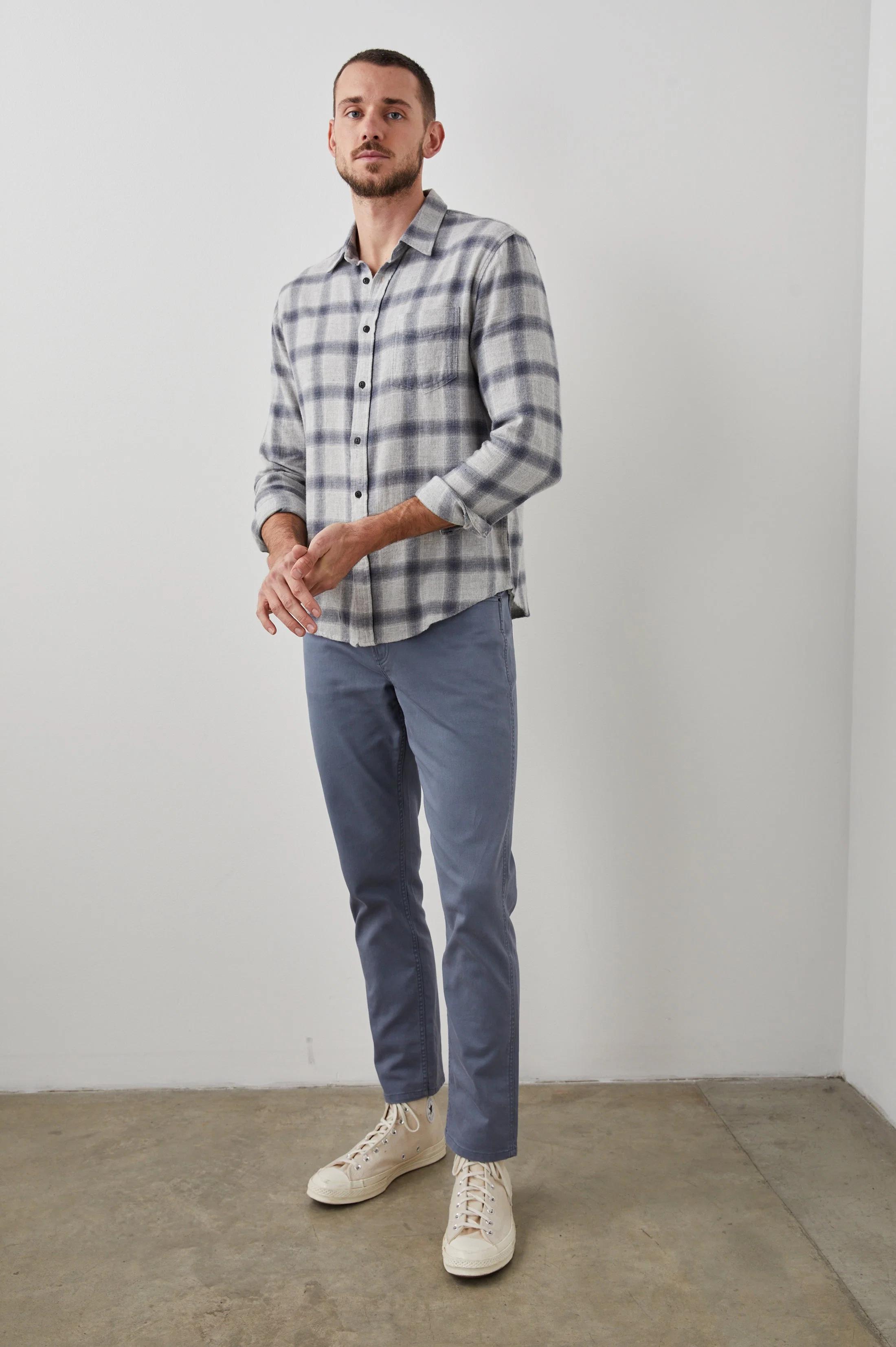 LENNOX SHIRT - METALLIC STORM HEATHER - Image 5
