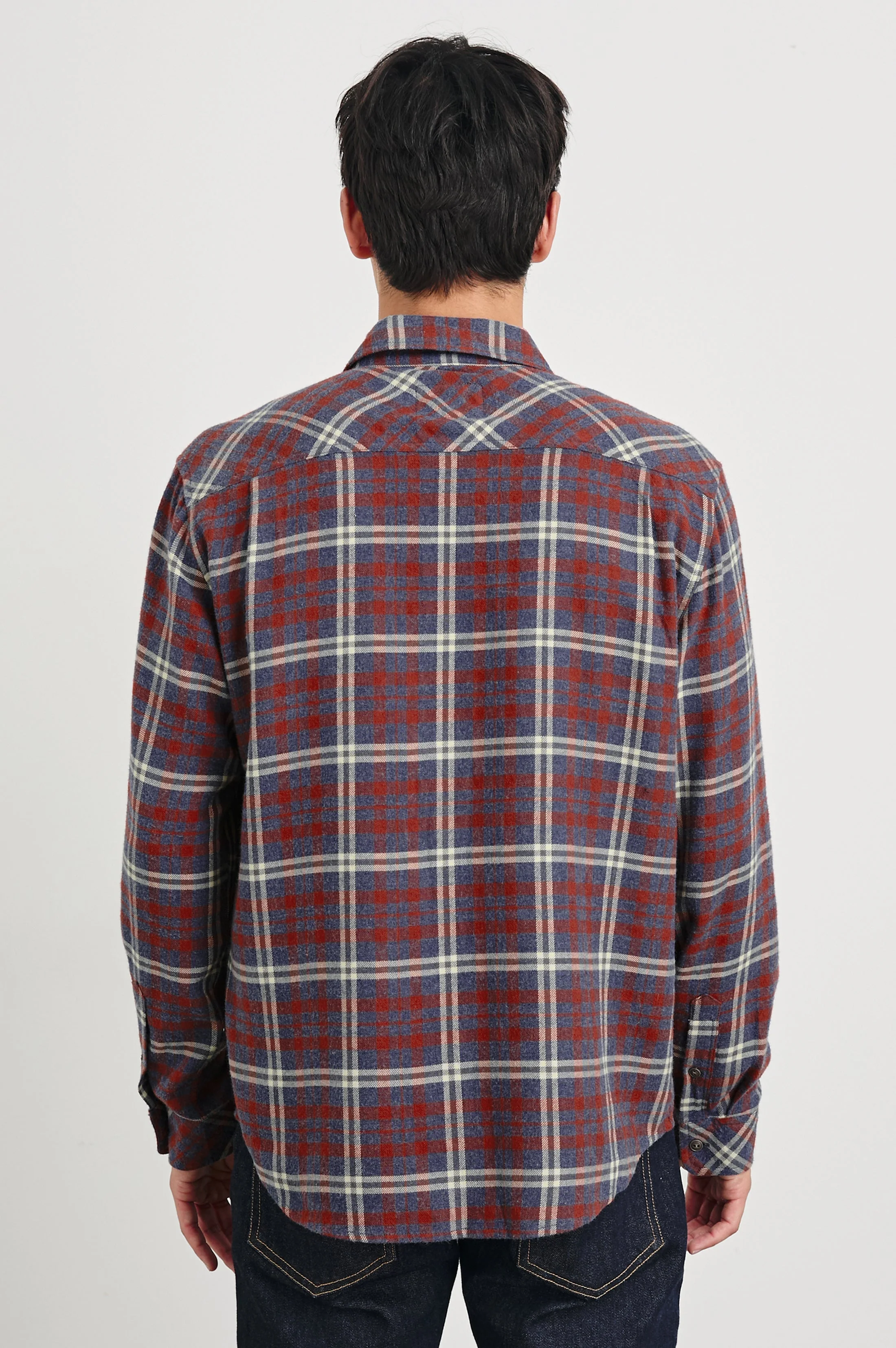 LENNOX SHIRT - NAVY RED CREAM - Image 4