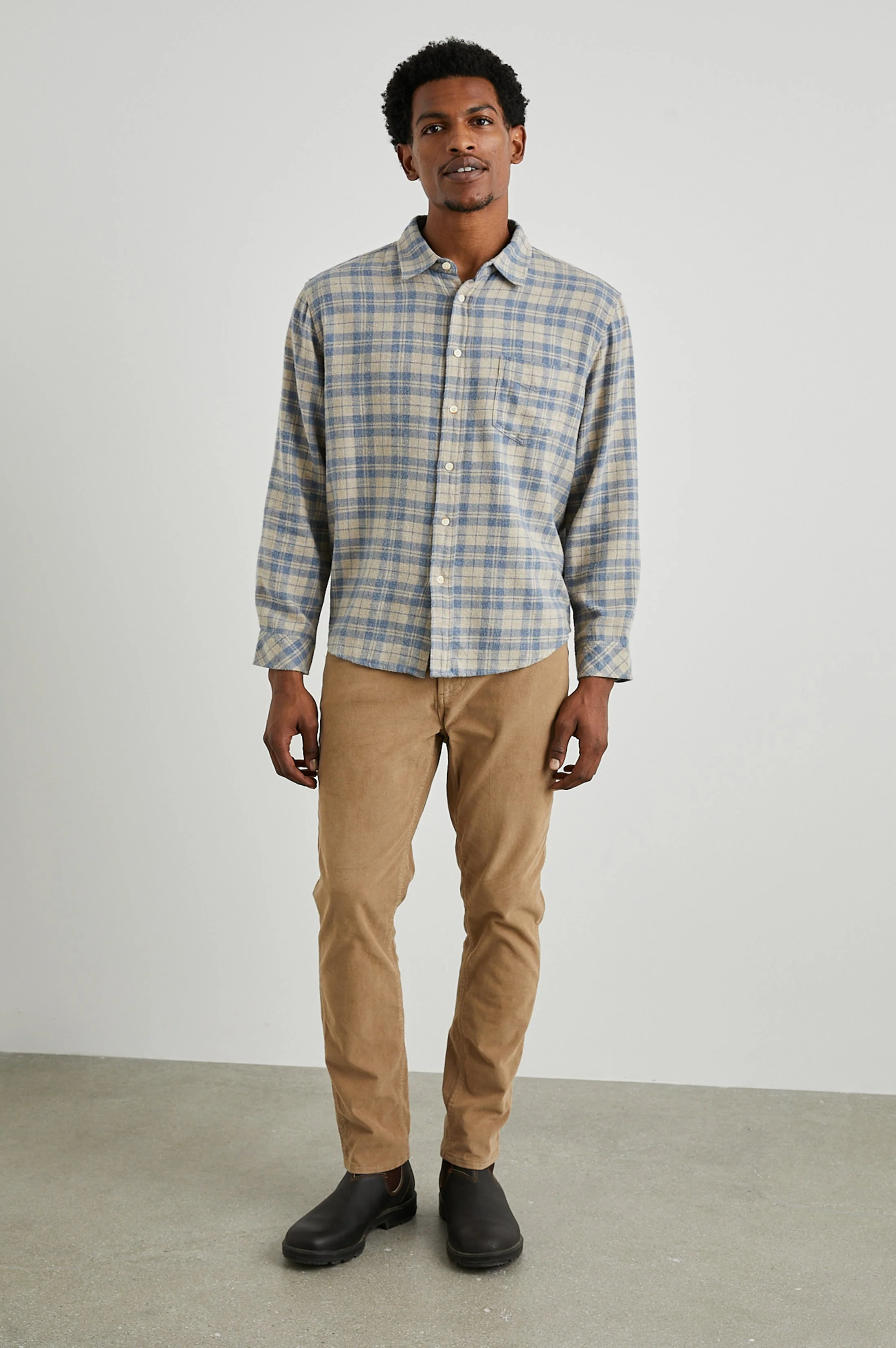 LENNOX SHIRT - OATMEAL ATLANTIC HEATHER - Image 3