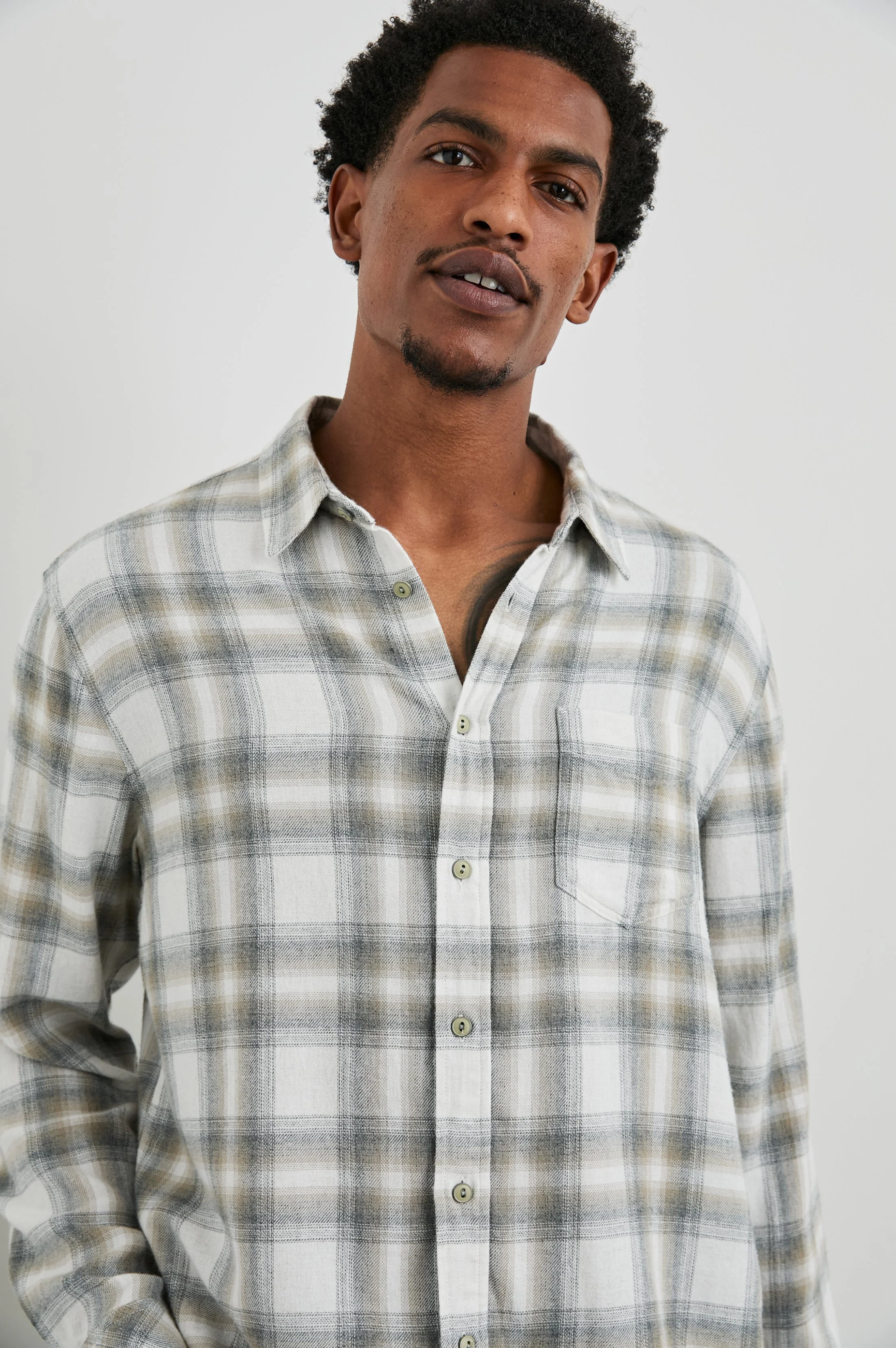 LENNOX SHIRT - QUICKSAND SPARK MELANGE - Image 2