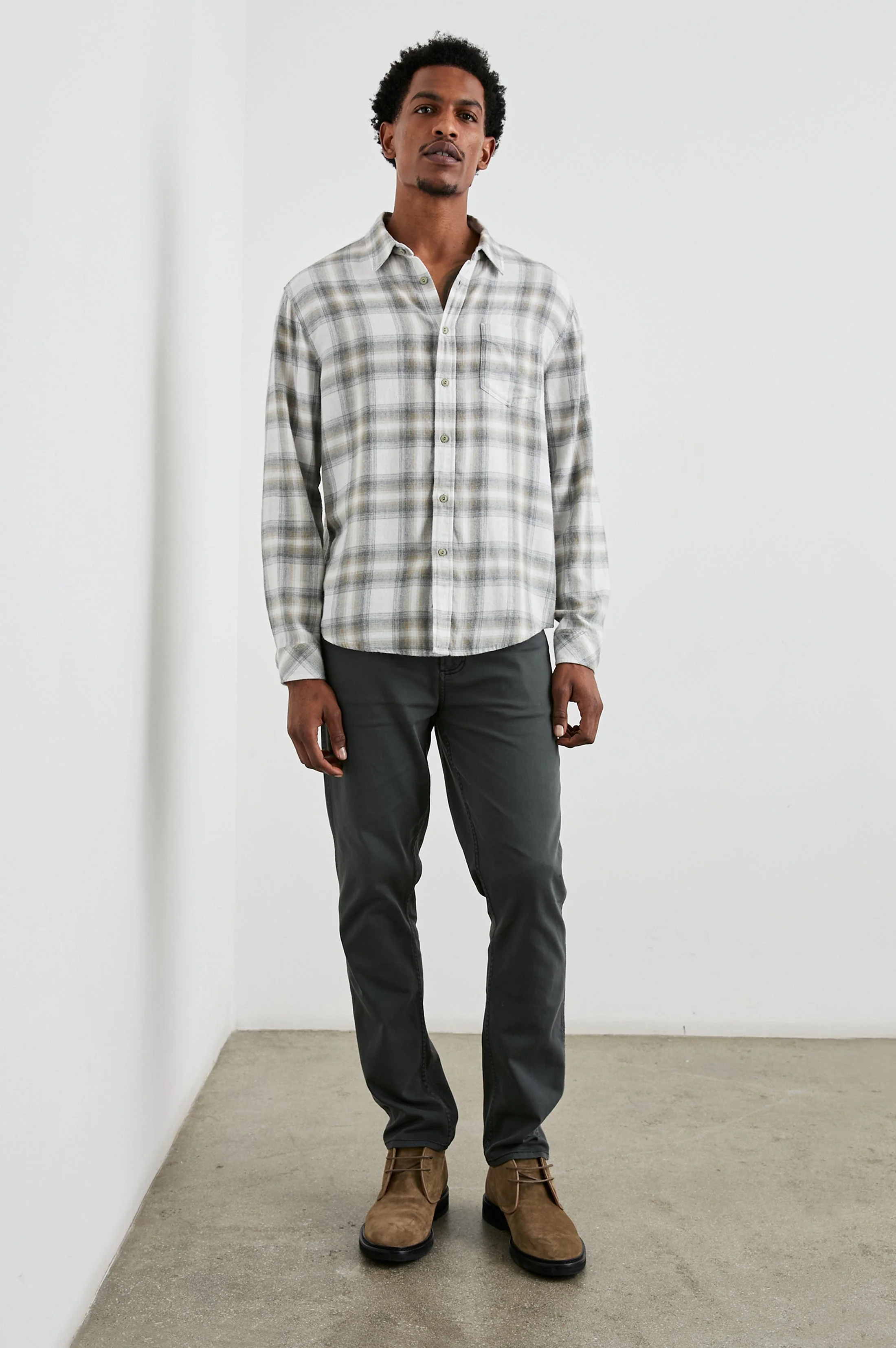 LENNOX SHIRT - QUICKSAND SPARK MELANGE - Image 4
