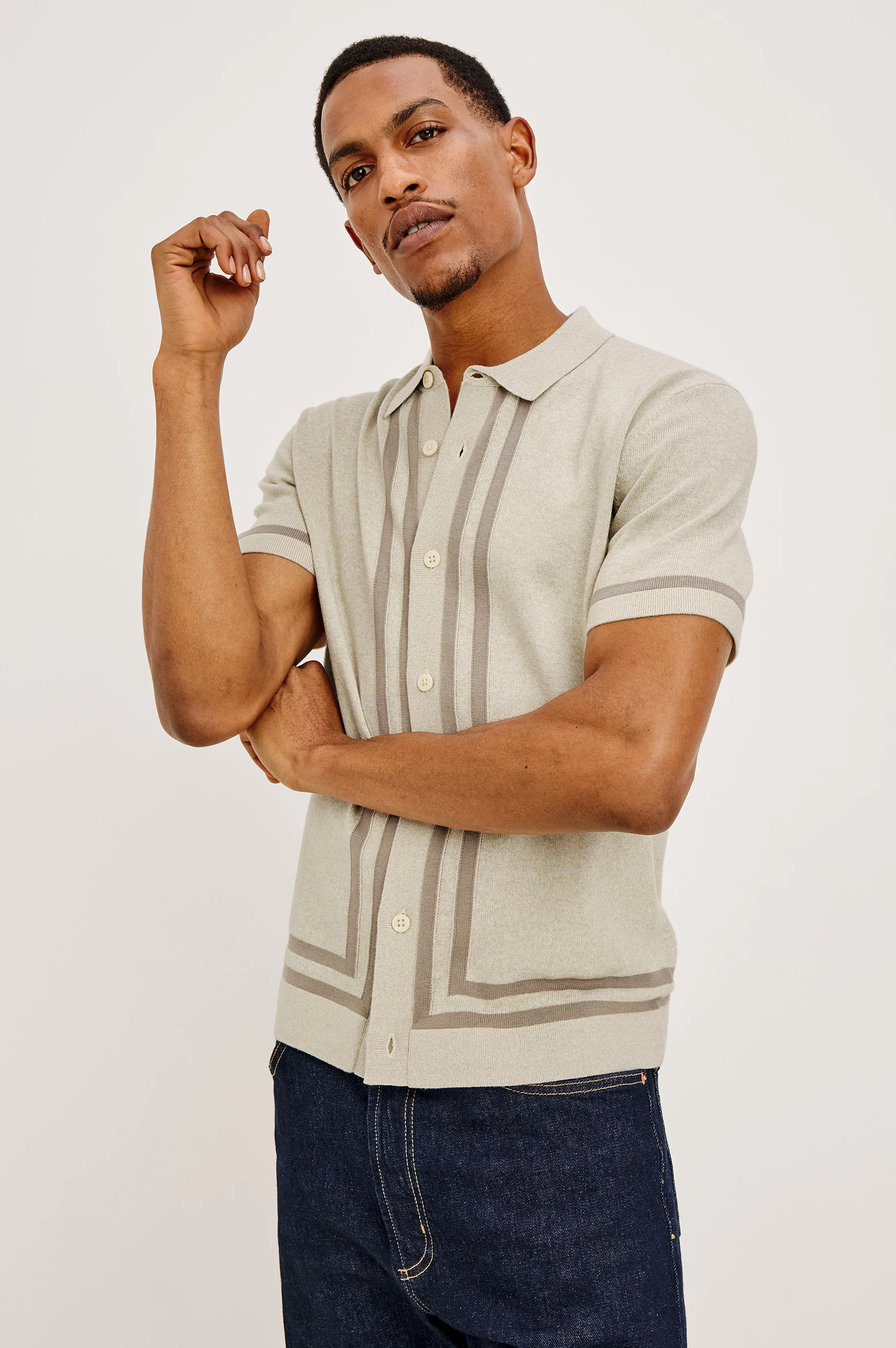 LEO SHIRT - DRIFTWOOD MELANGE