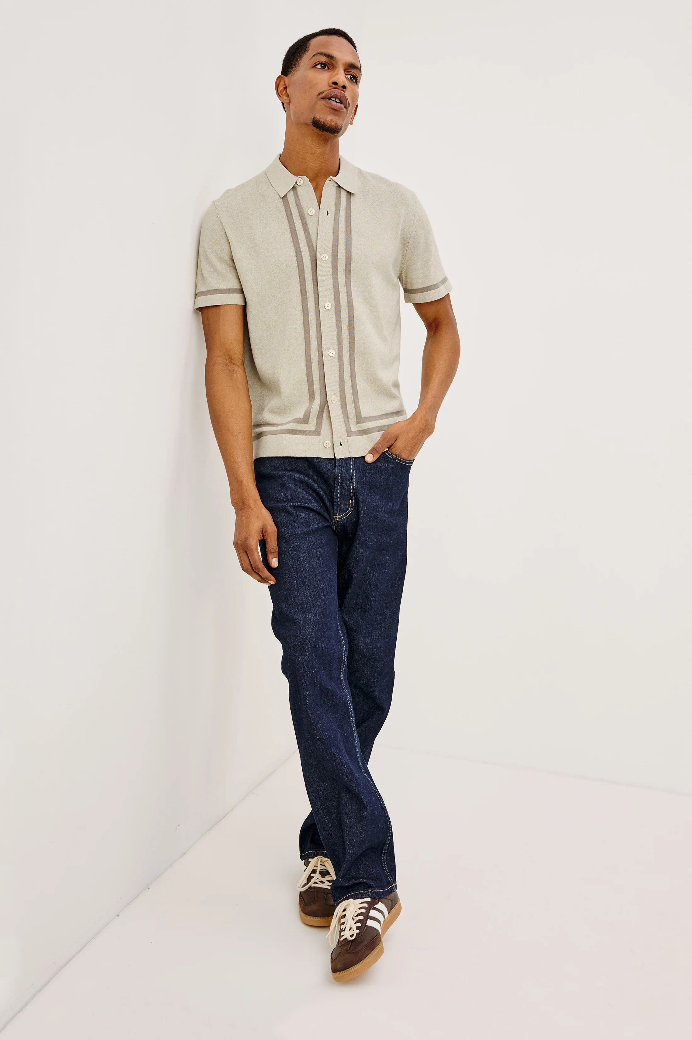 LEO SHIRT - DRIFTWOOD MELANGE - Image 3
