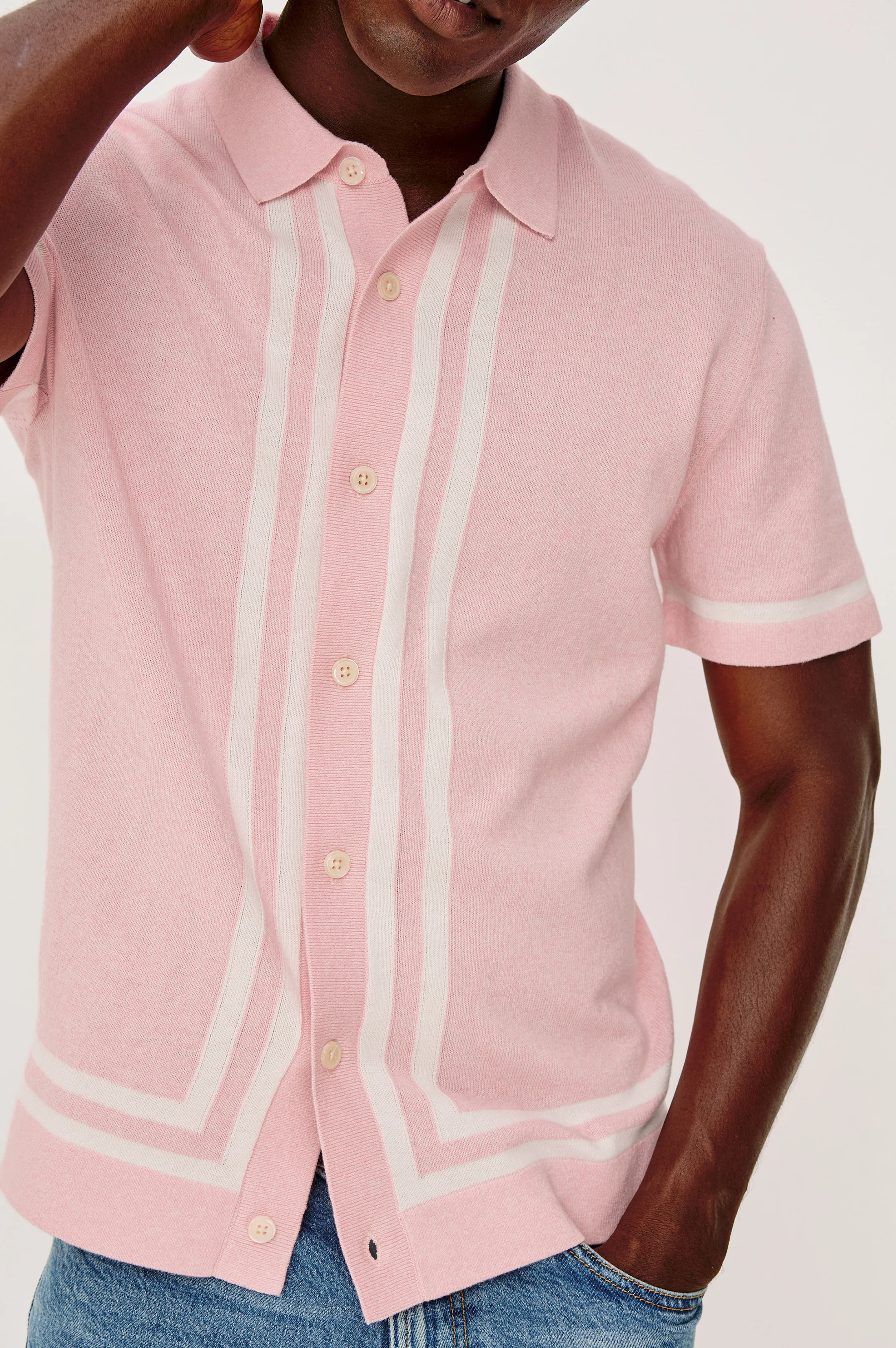 LEO SHIRT - ROSE MELANGE - Image 2