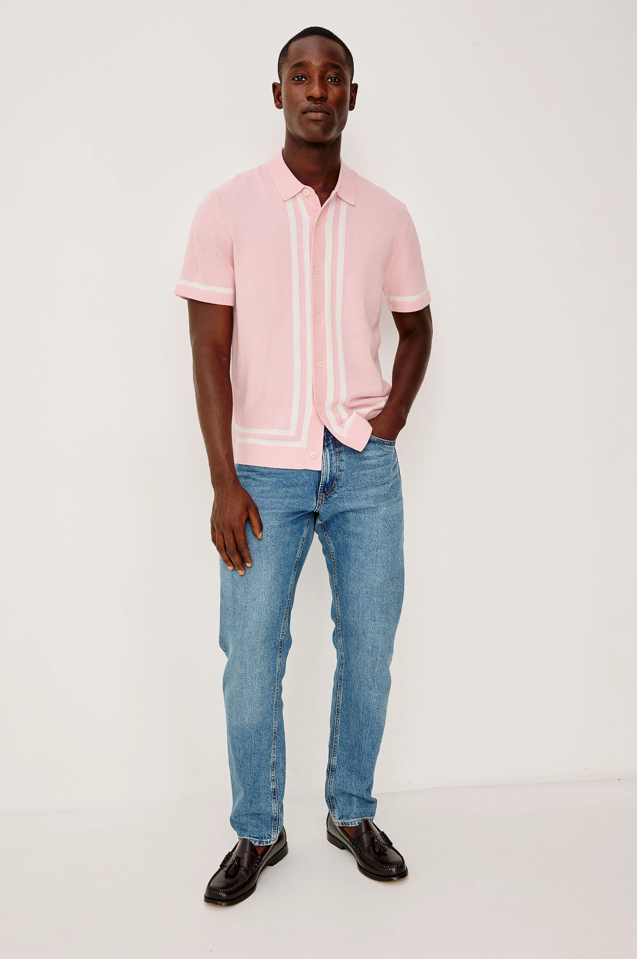 LEO SHIRT - ROSE MELANGE - Image 3