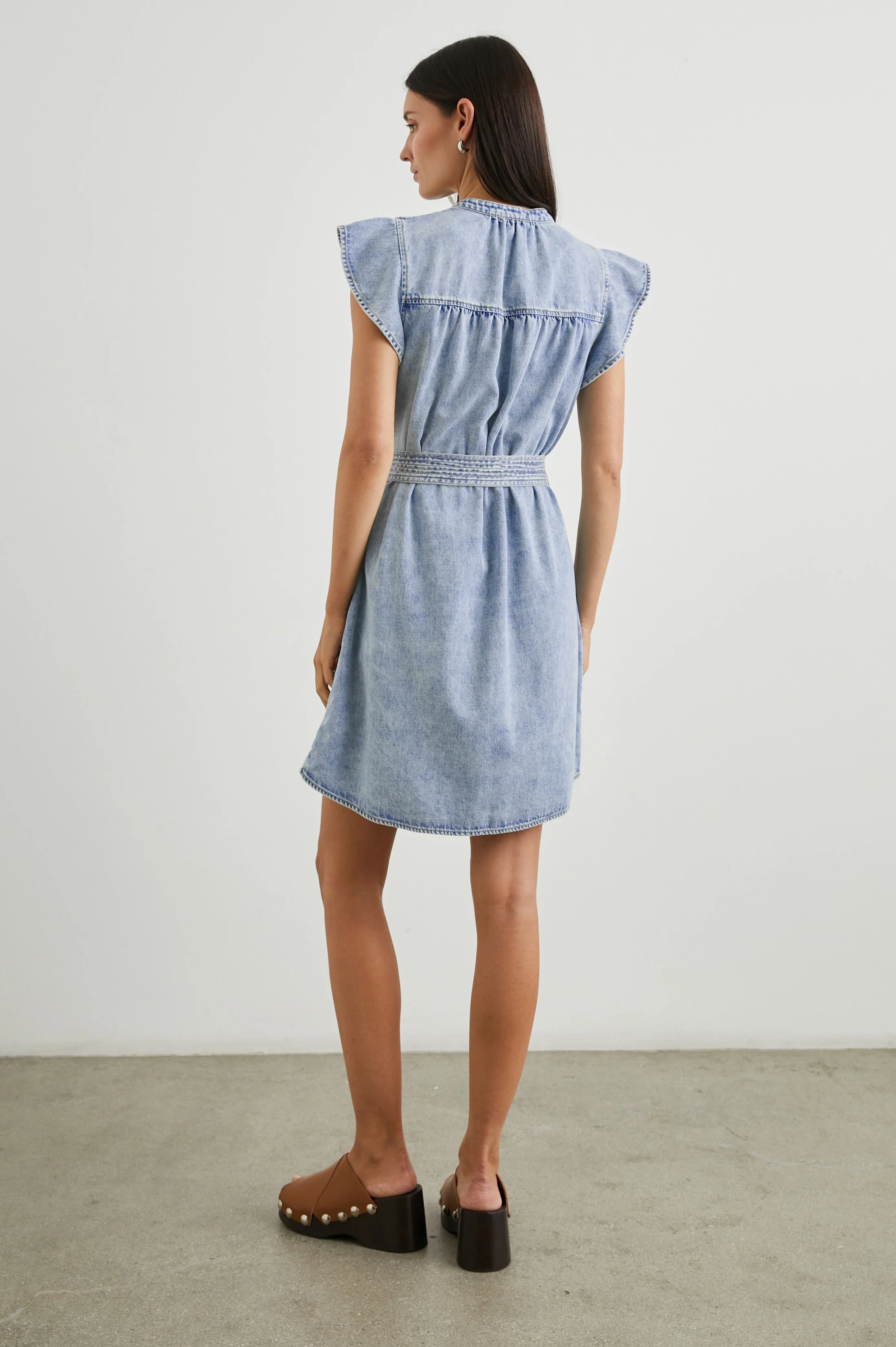 LETTA DRESS - FADED INDIGO - Image 5
