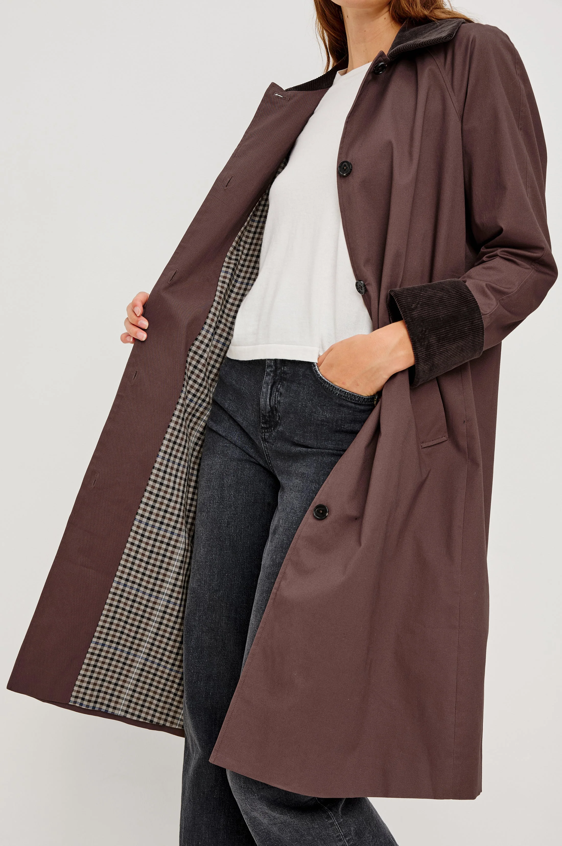 LEVY COAT - RAISIN - Image 3