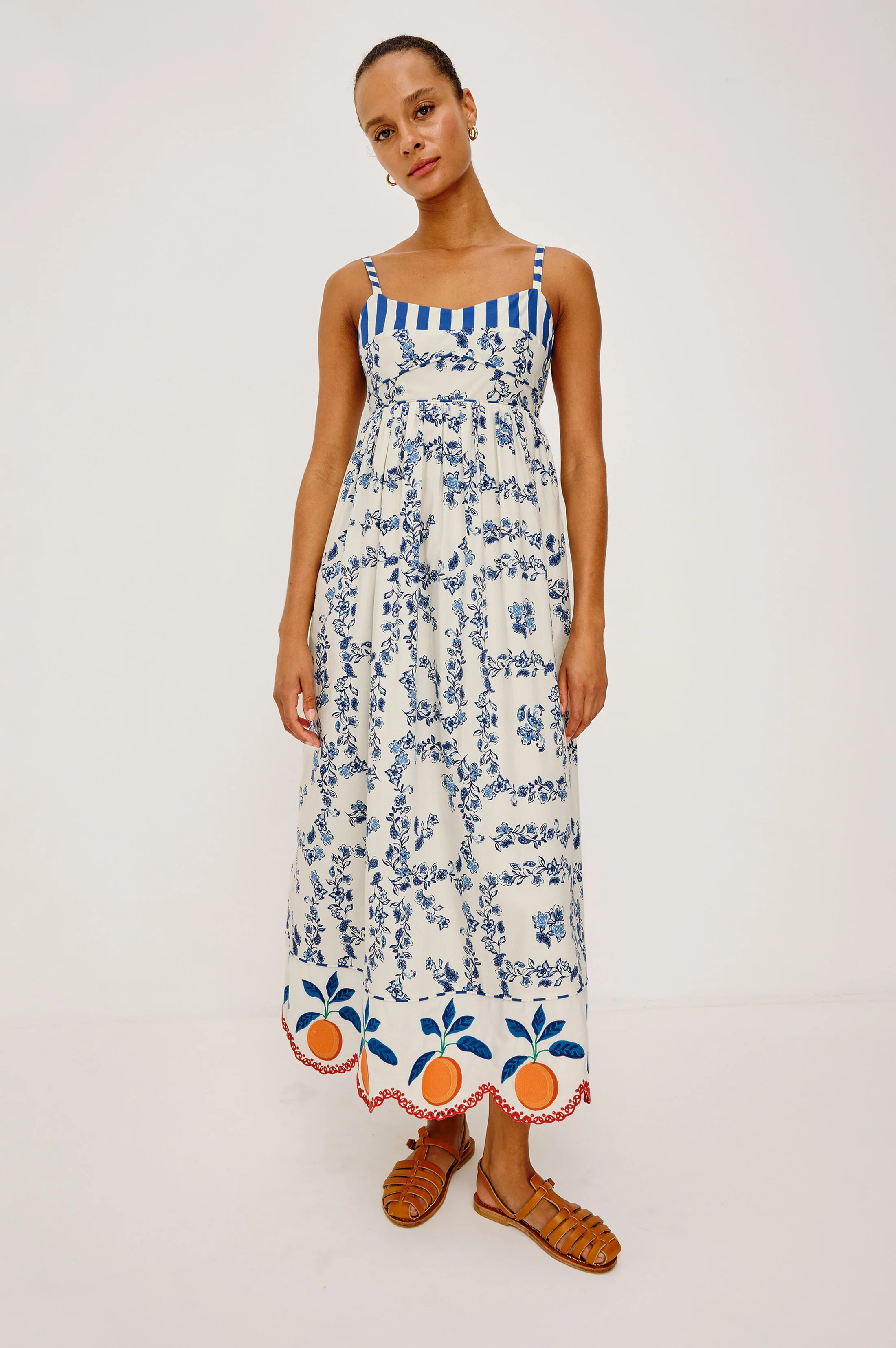 LEXIE DRESS - CERAMIC FLORAL