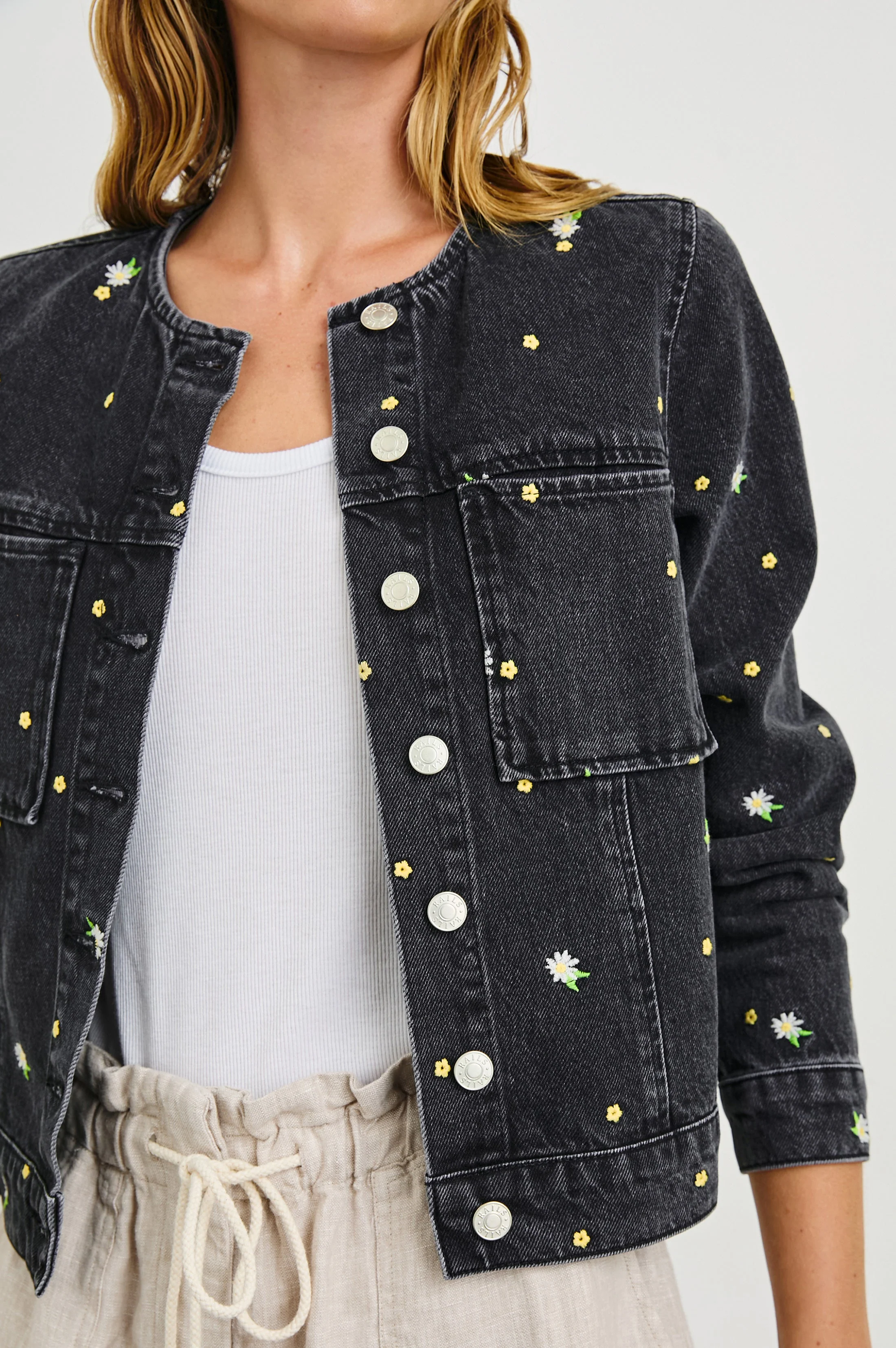 LIDO JACKET - ASH BLACK FLORAL - Image 2