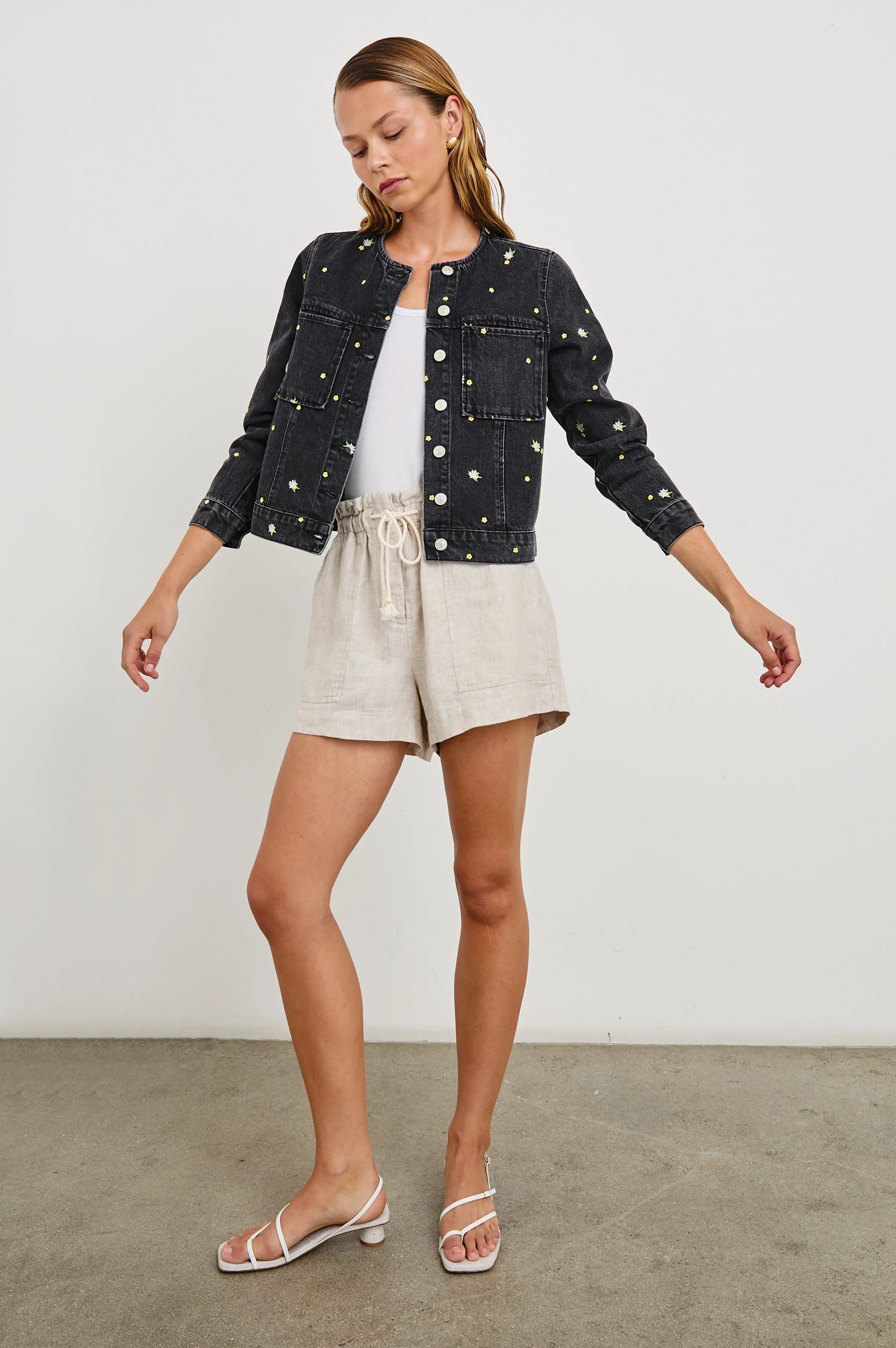 LIDO JACKET - ASH BLACK FLORAL - Image 4