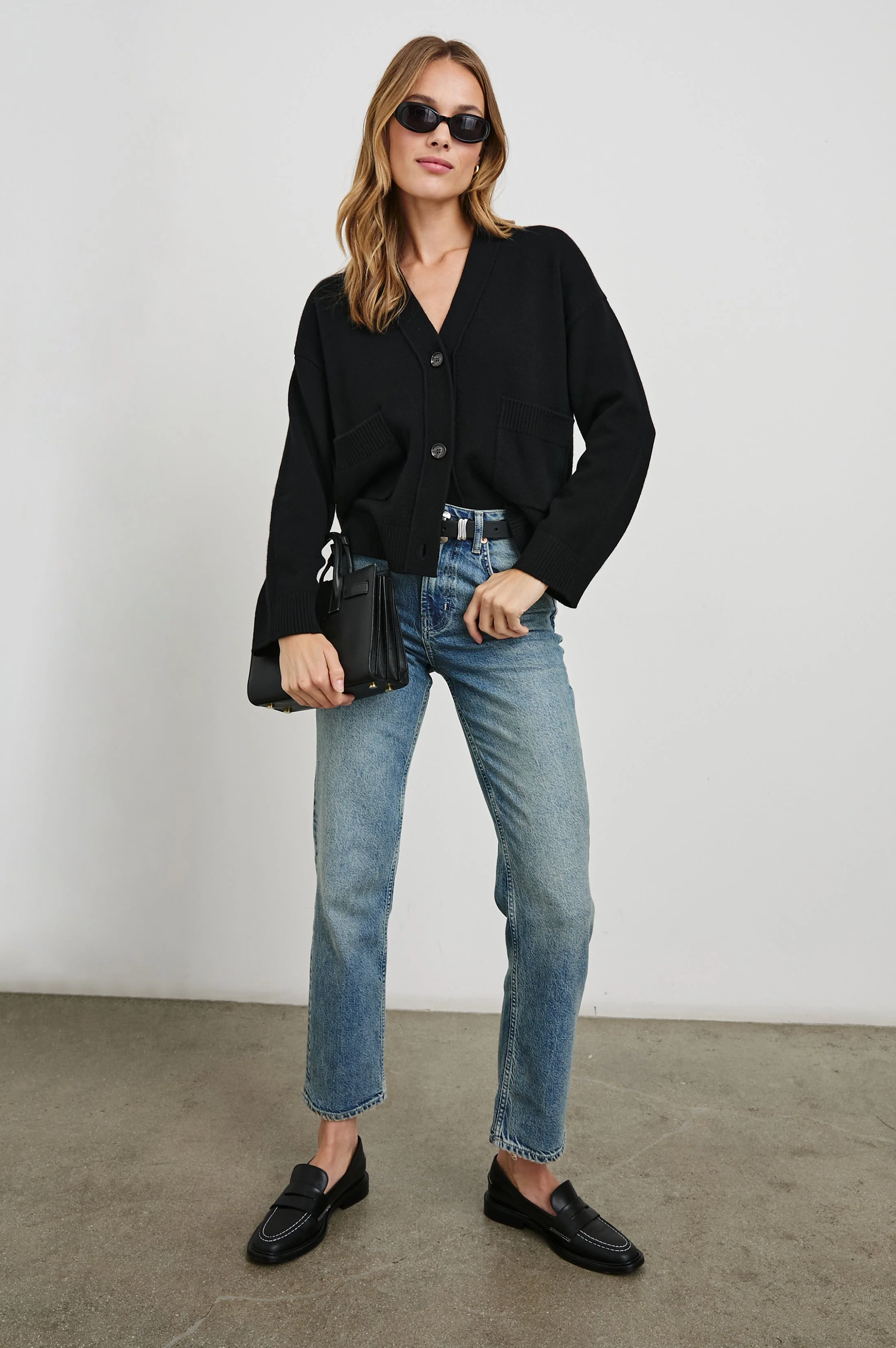 LINDI CARDIGAN - BLACK - Image 3