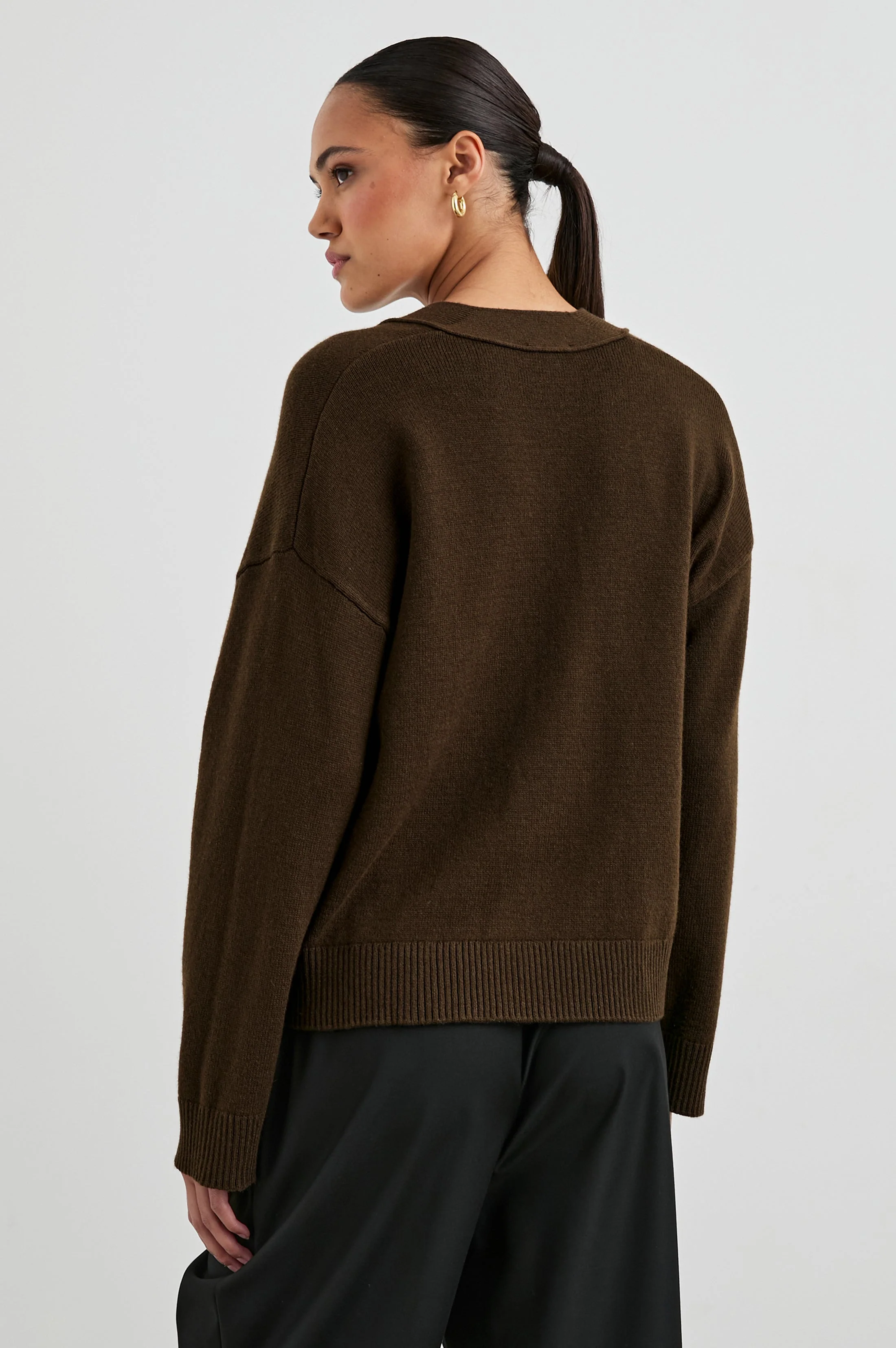 LINDI CARDIGAN - DARK MOSS - Image 4