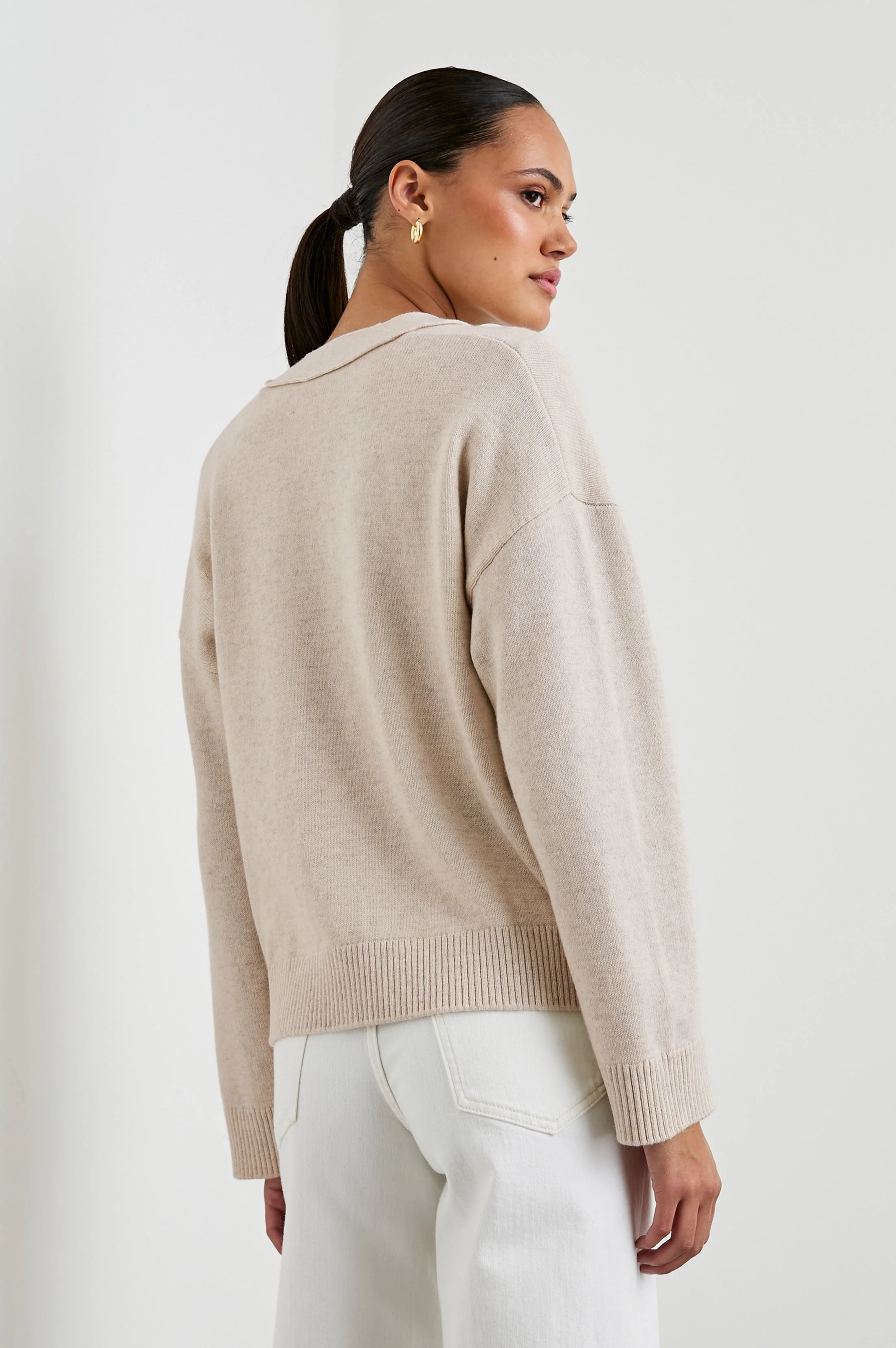 LINDI CARDIGAN - OATMEAL - Image 6