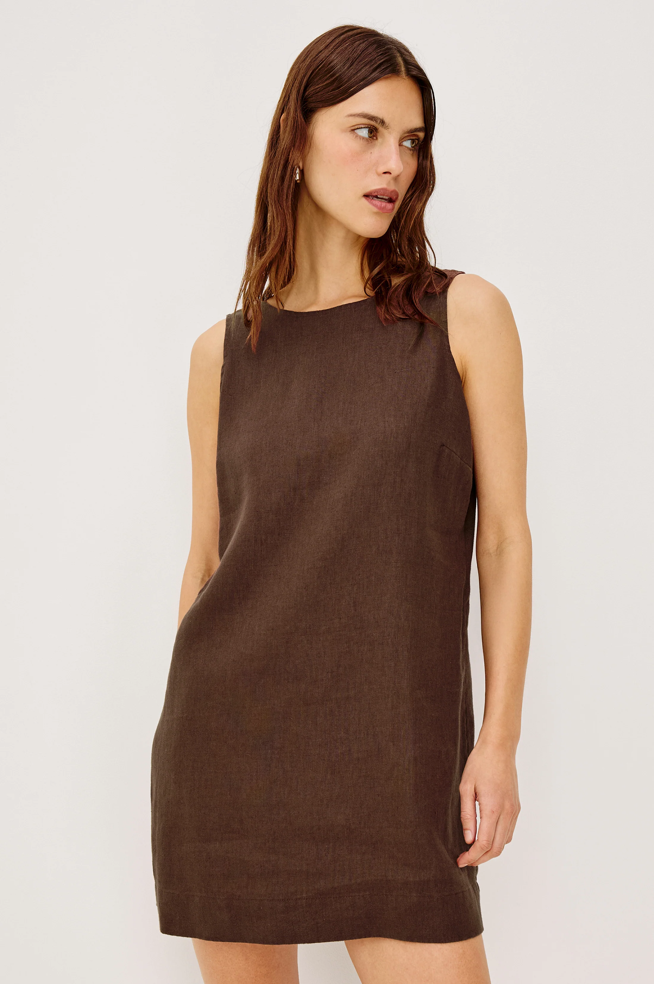 LINDSEY DRESS - ESPRESSO - Image 5