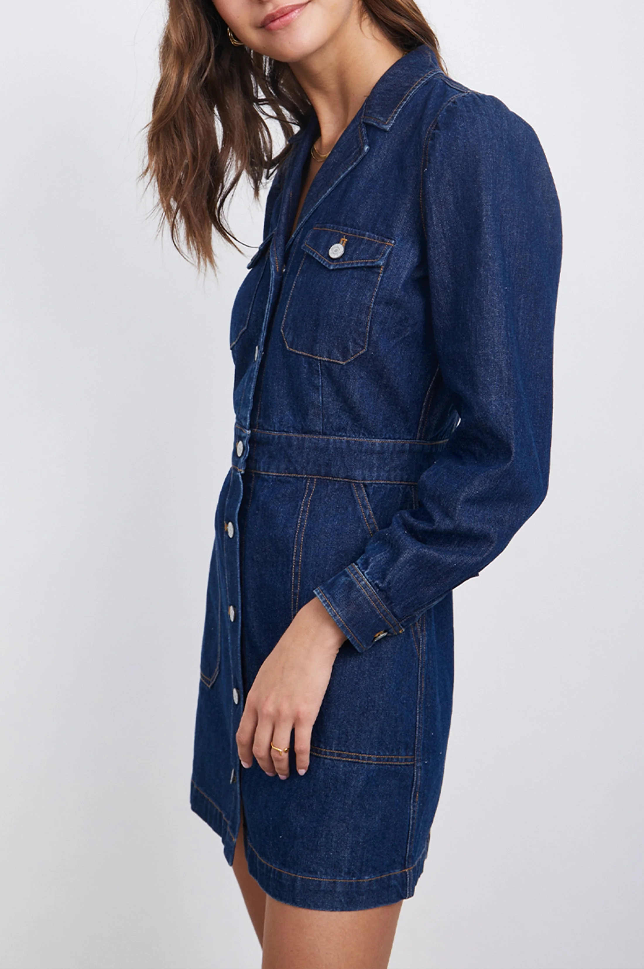 LISETTE DRESS - RAW DENIM - Image 4