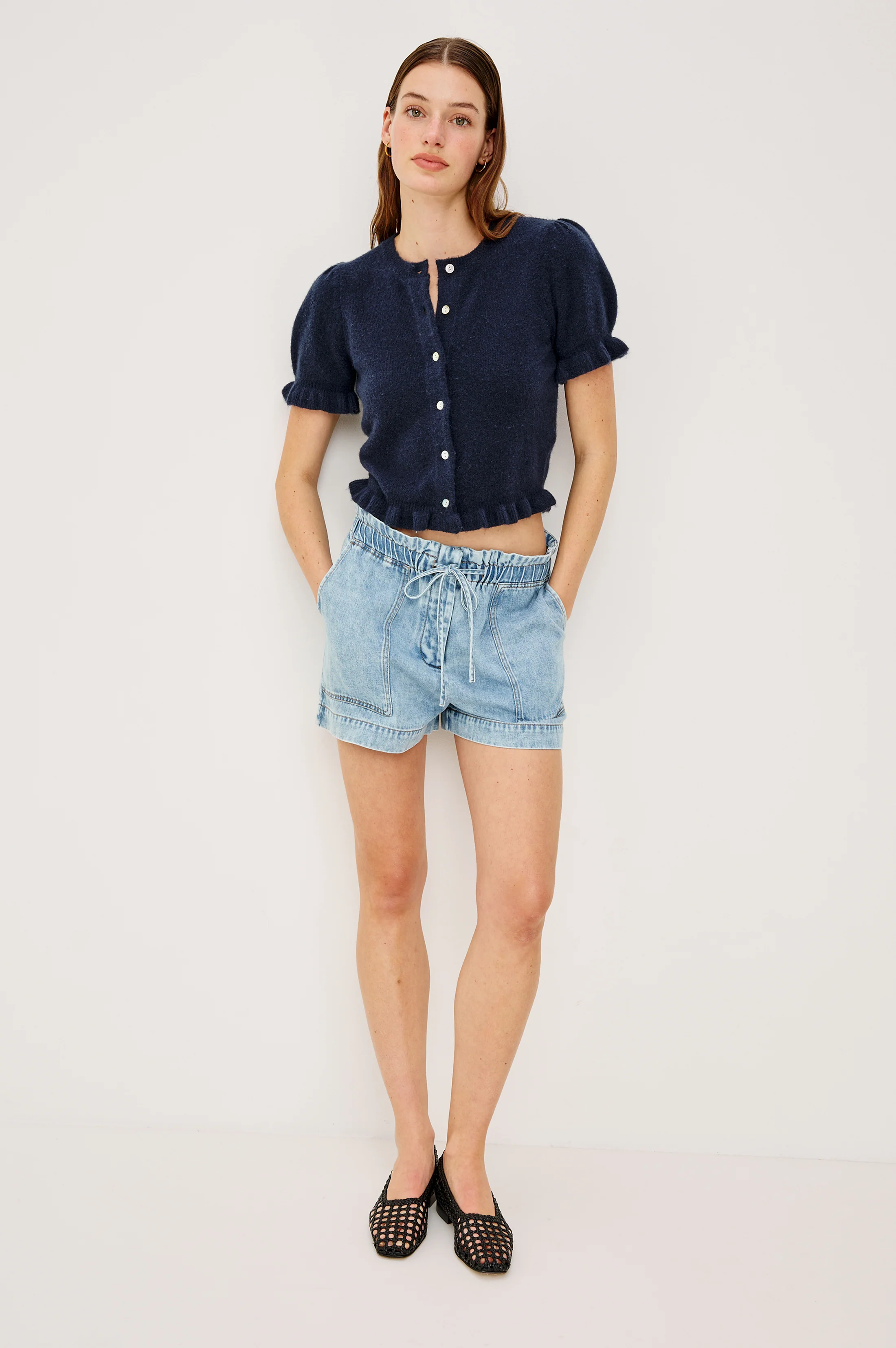 LORA TOP - NAVY - Image 2