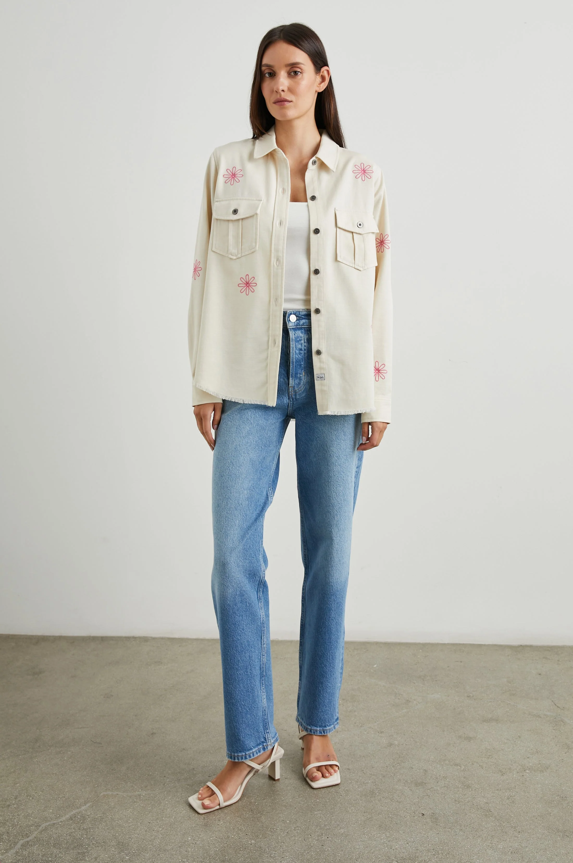 LOREN SHIRT JACKET - ECRU - Image 3