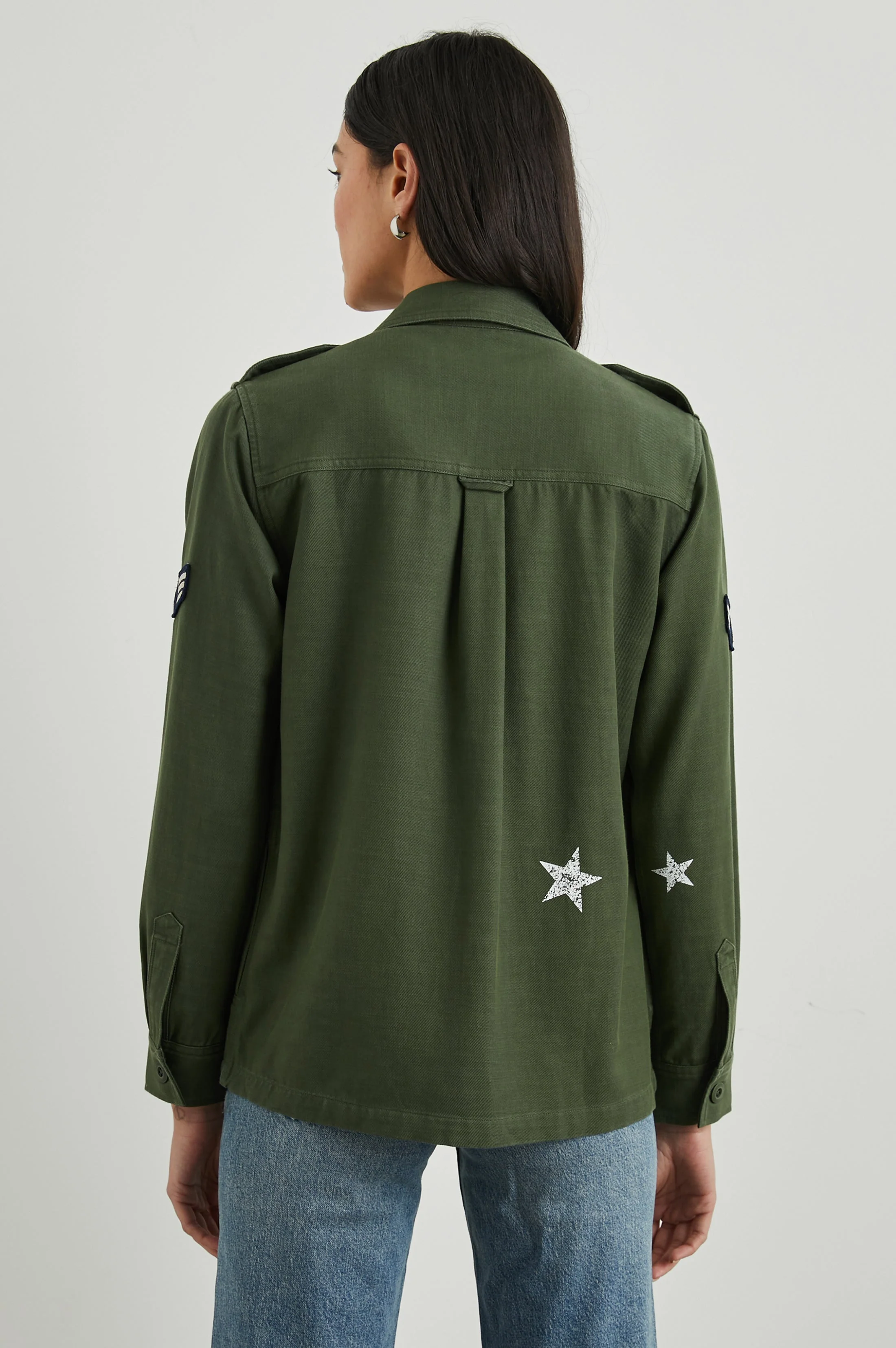 LOREN SHIRT JACKET - MILITARY OLIVE - Image 5
