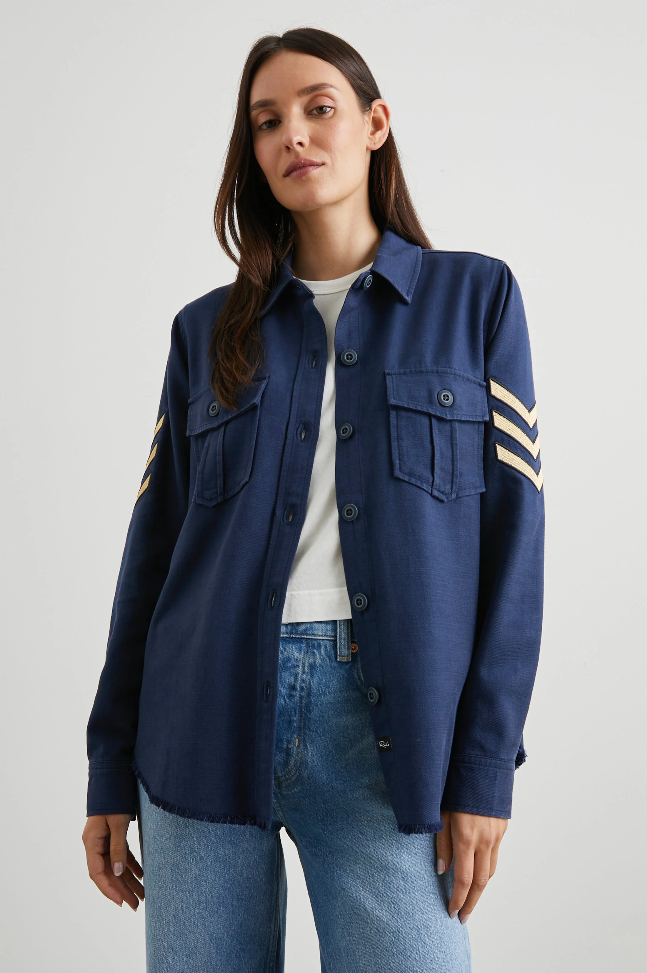 LOREN SHIRT JACKET - NAVY - Image 2