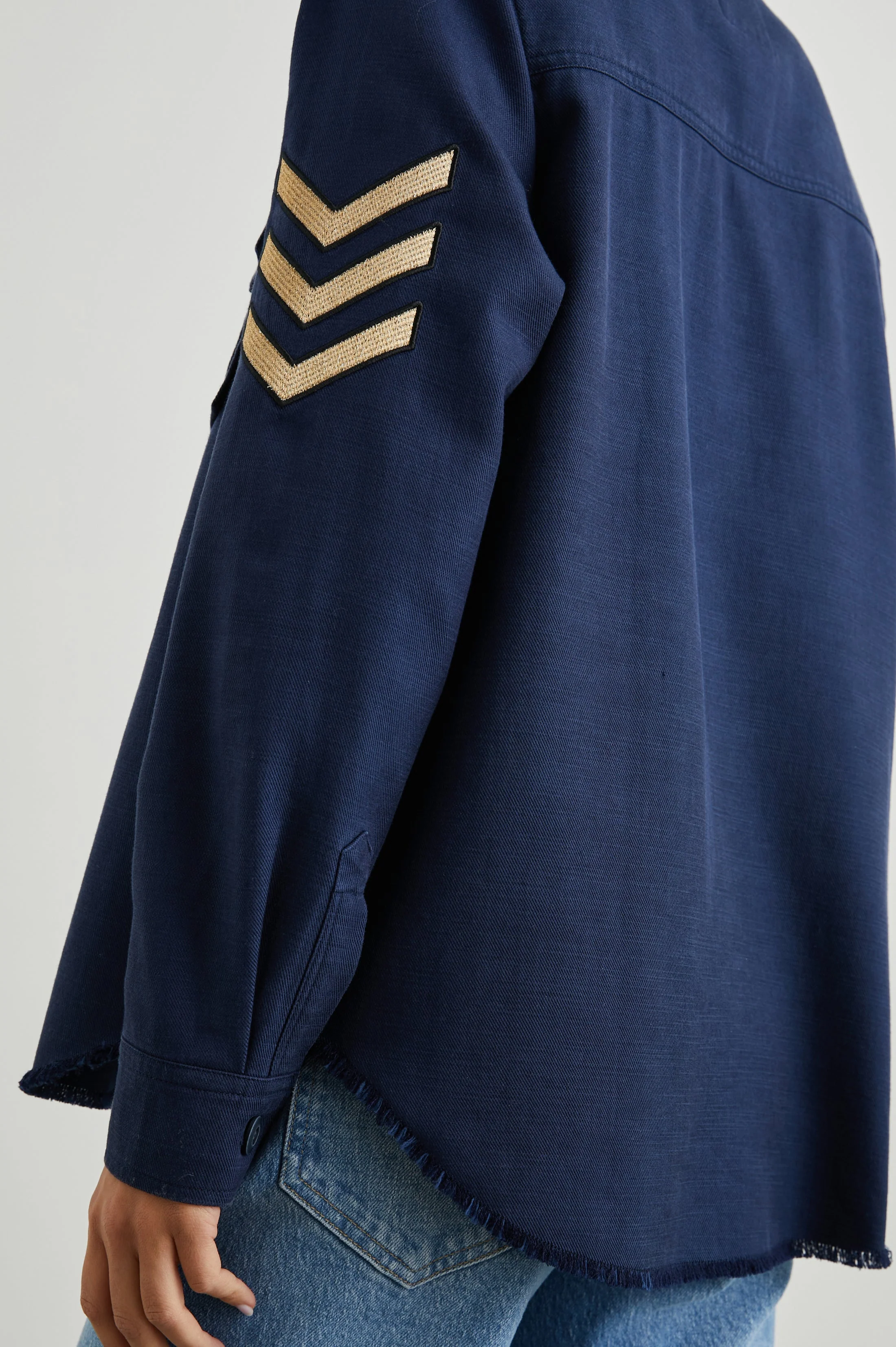 LOREN SHIRT JACKET - NAVY - Image 3