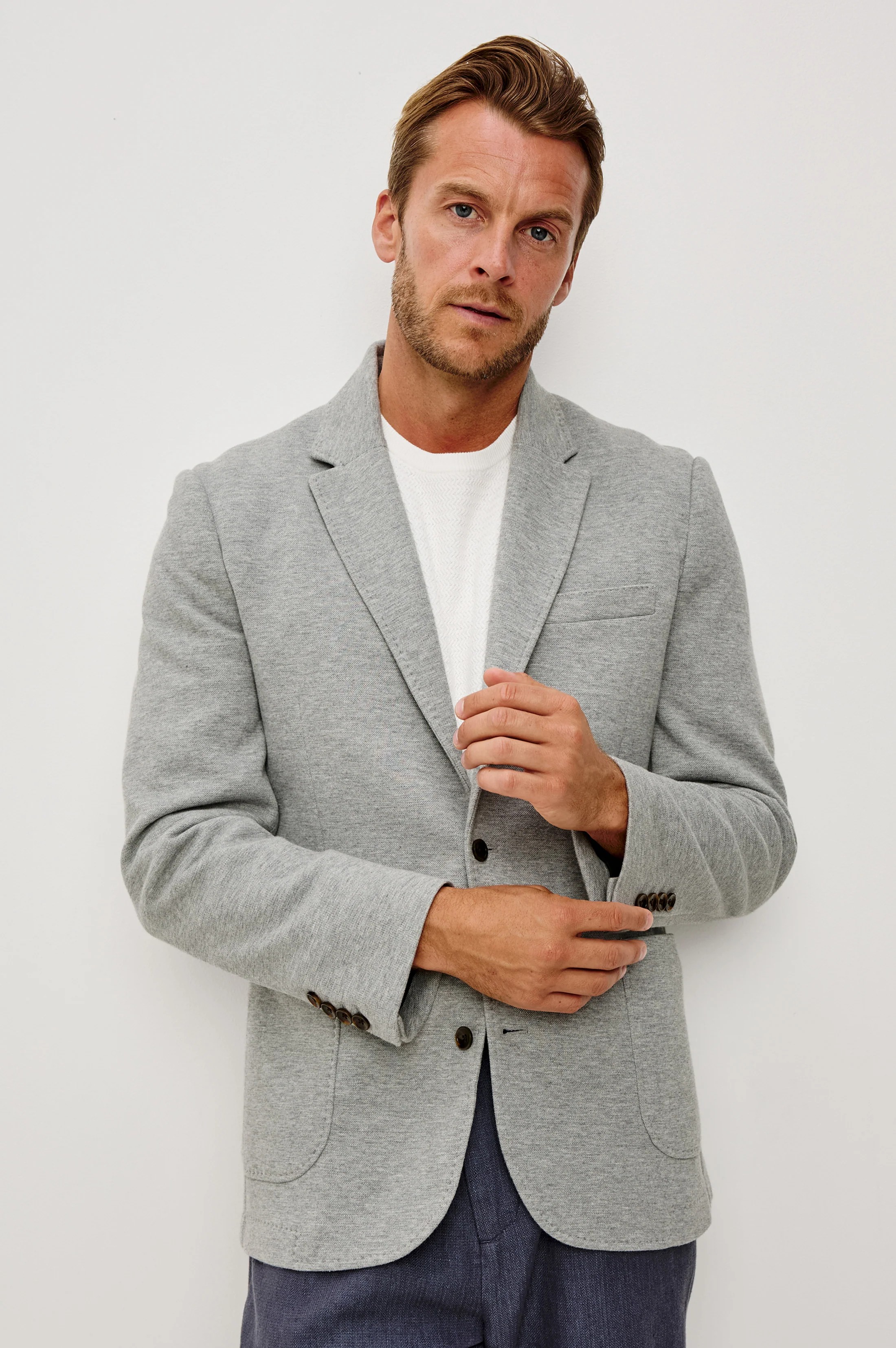 LORENZ BLAZER - HEATHER GREY