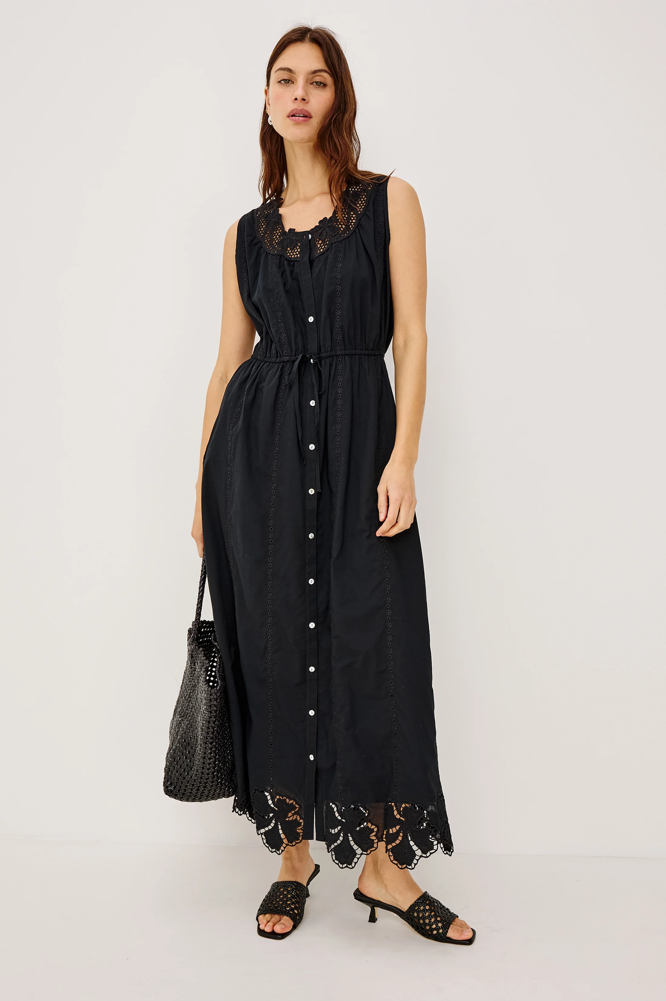 LORINA DRESS - BLACK - Image 4