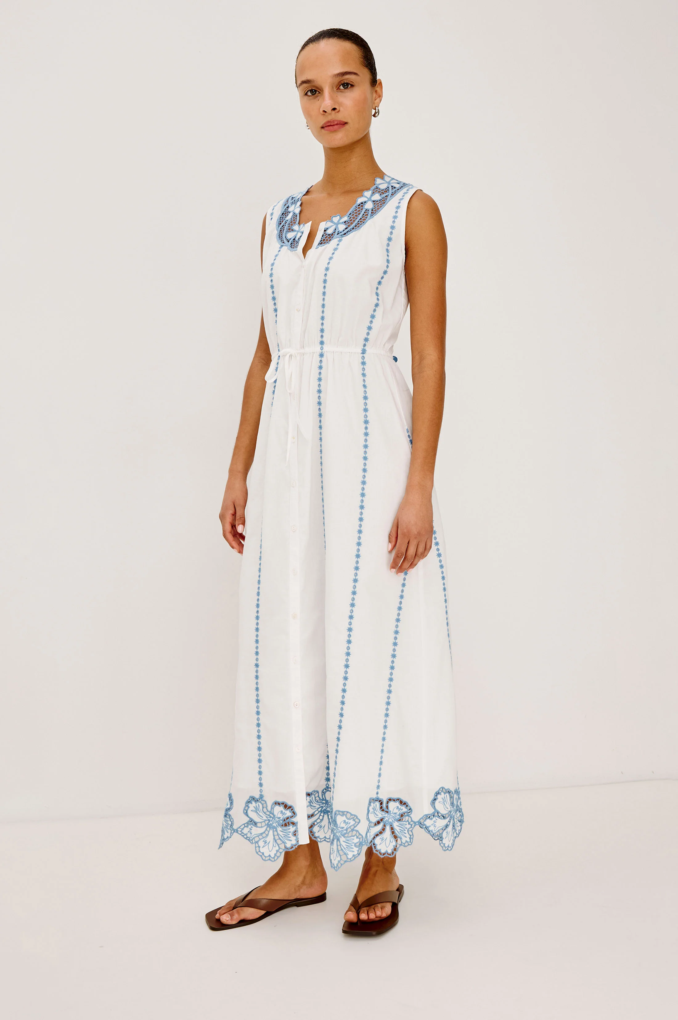 LORINA DRESS - WHITE - Image 3