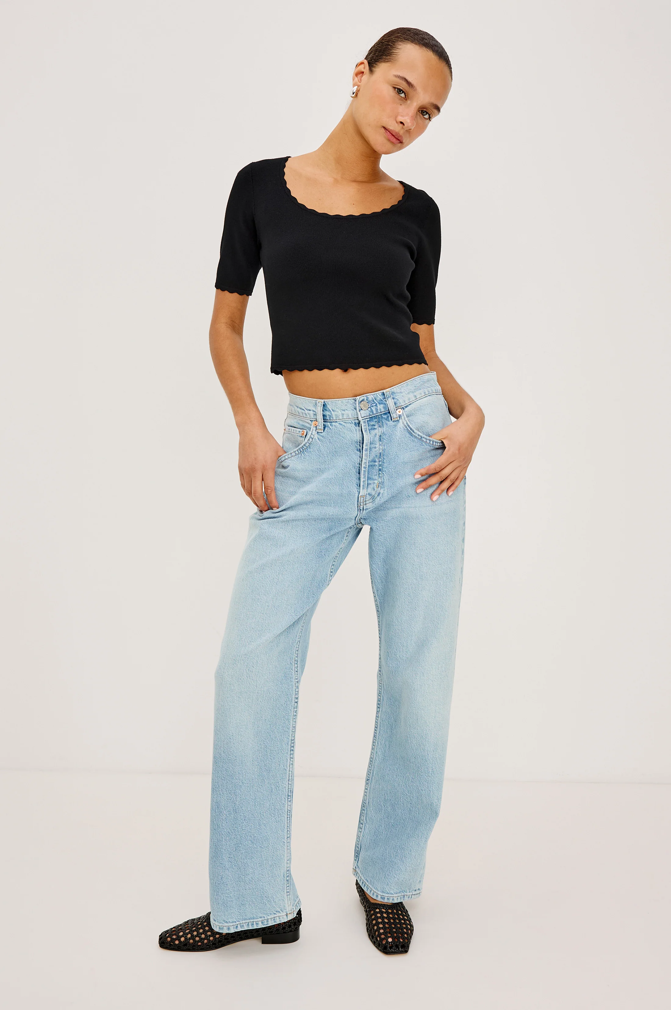 LOUANNA TOP - BLACK - Image 4