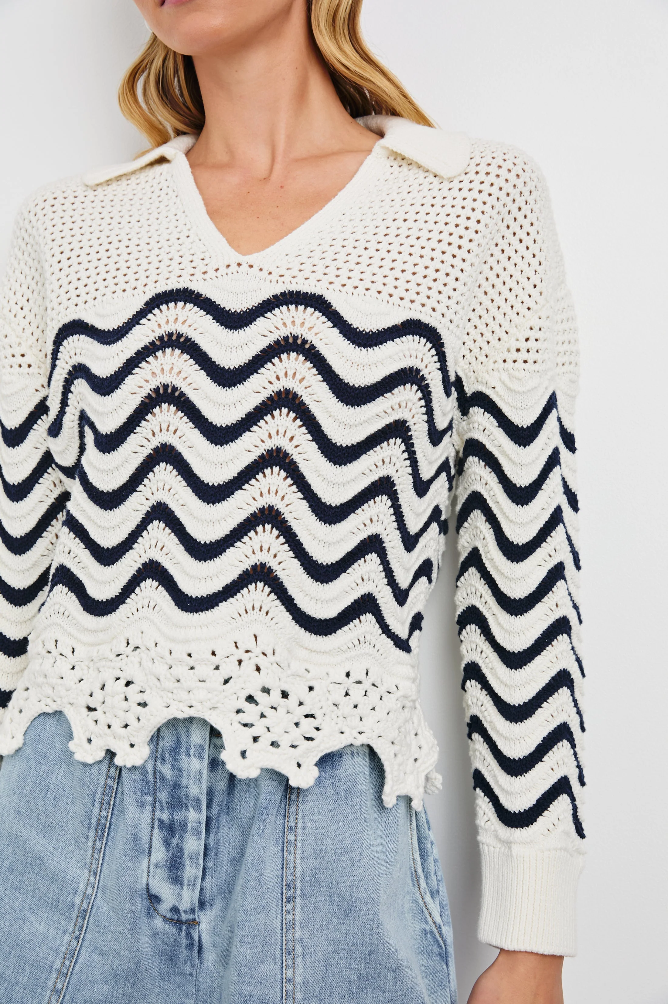 LOUISE SWEATER - WAVE STRIPE - Image 2
