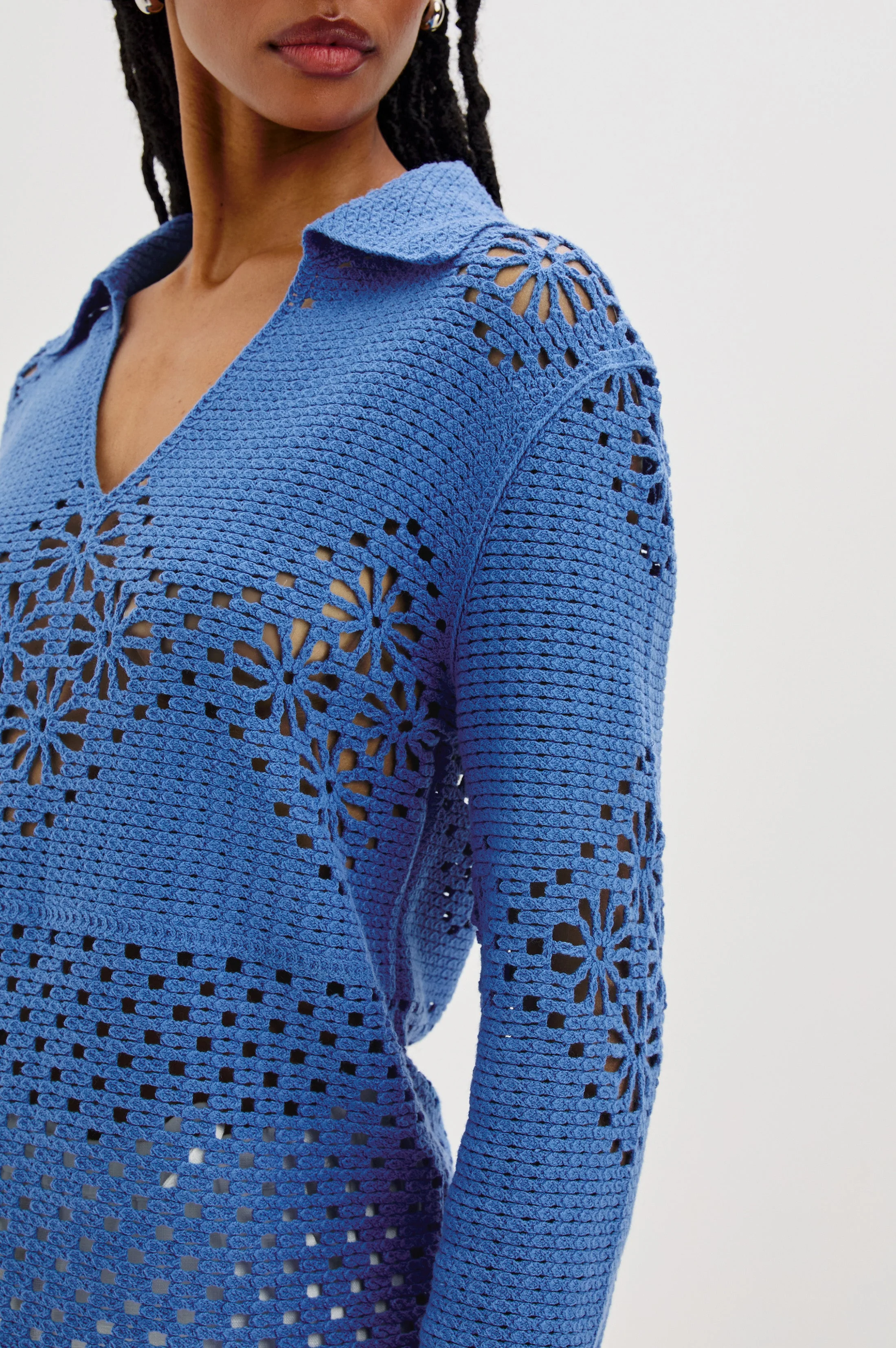 LOUIZA TOP - FRENCH BLUE - Image 2