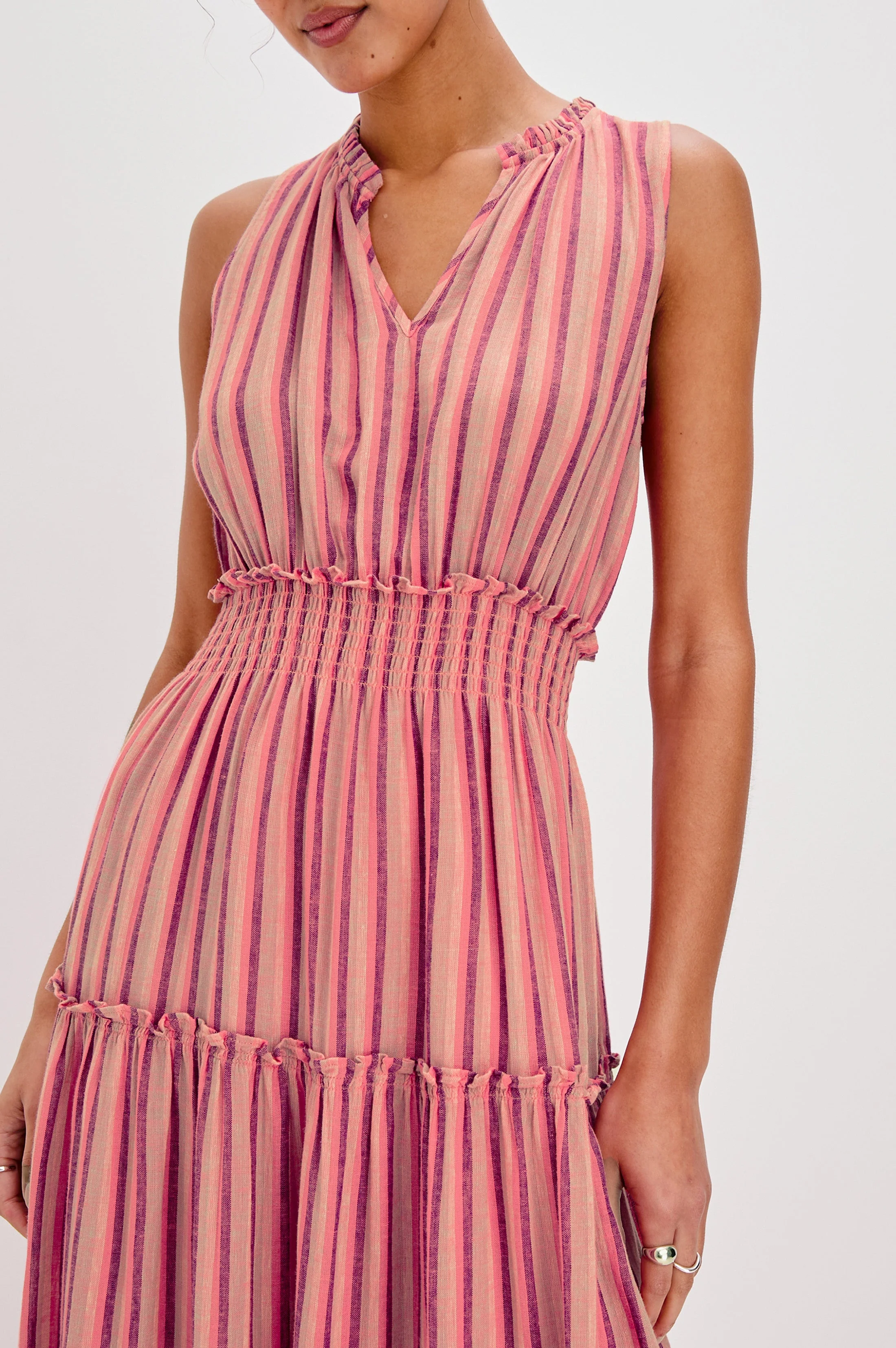 LOULOU DRESS - CABANA STRIPE - Image 2