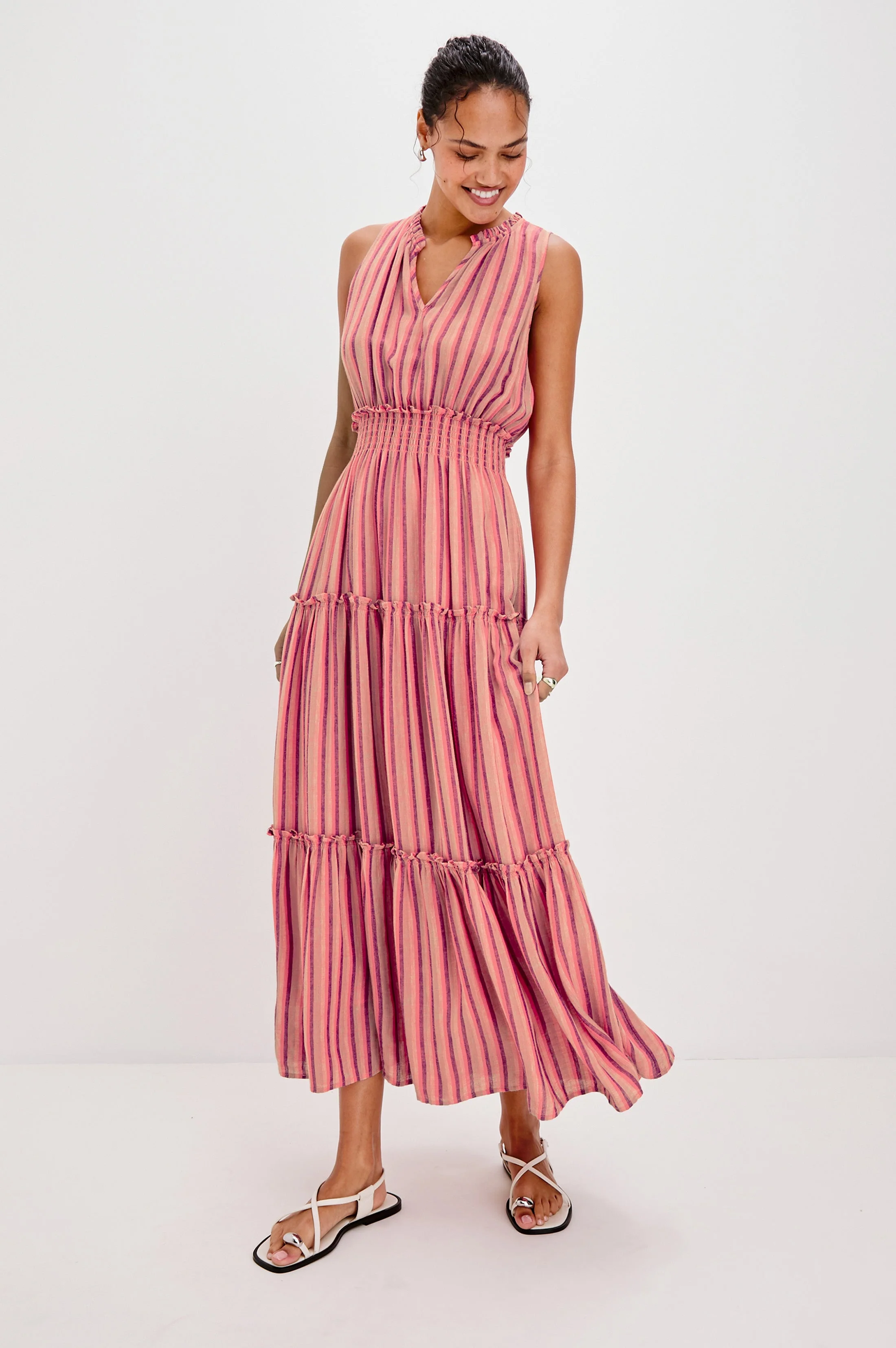 LOULOU DRESS - CABANA STRIPE - Image 3