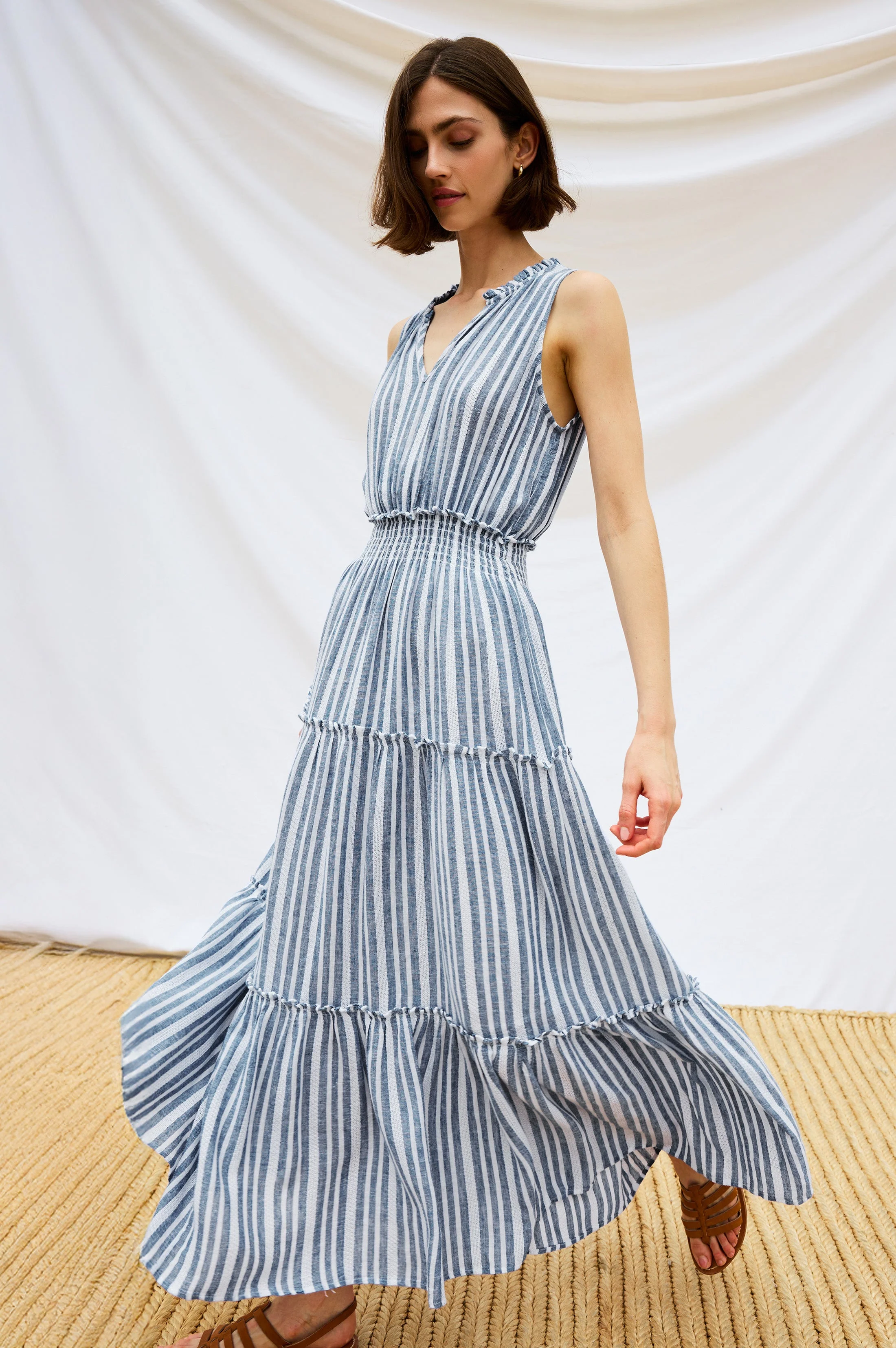 LOULOU DRESS - JALISCO STRIPE