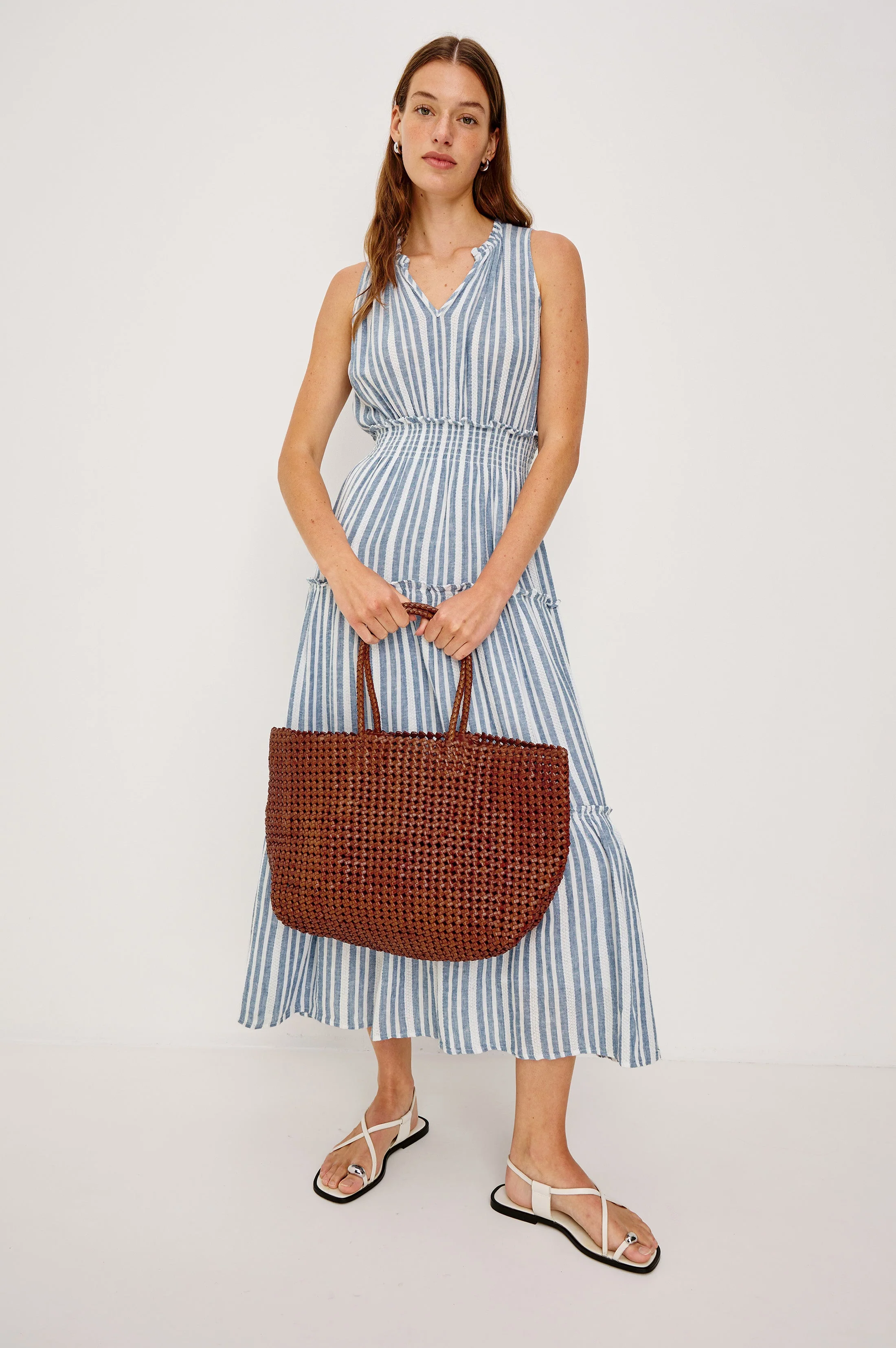 LOULOU DRESS - JALISCO STRIPE - Image 4