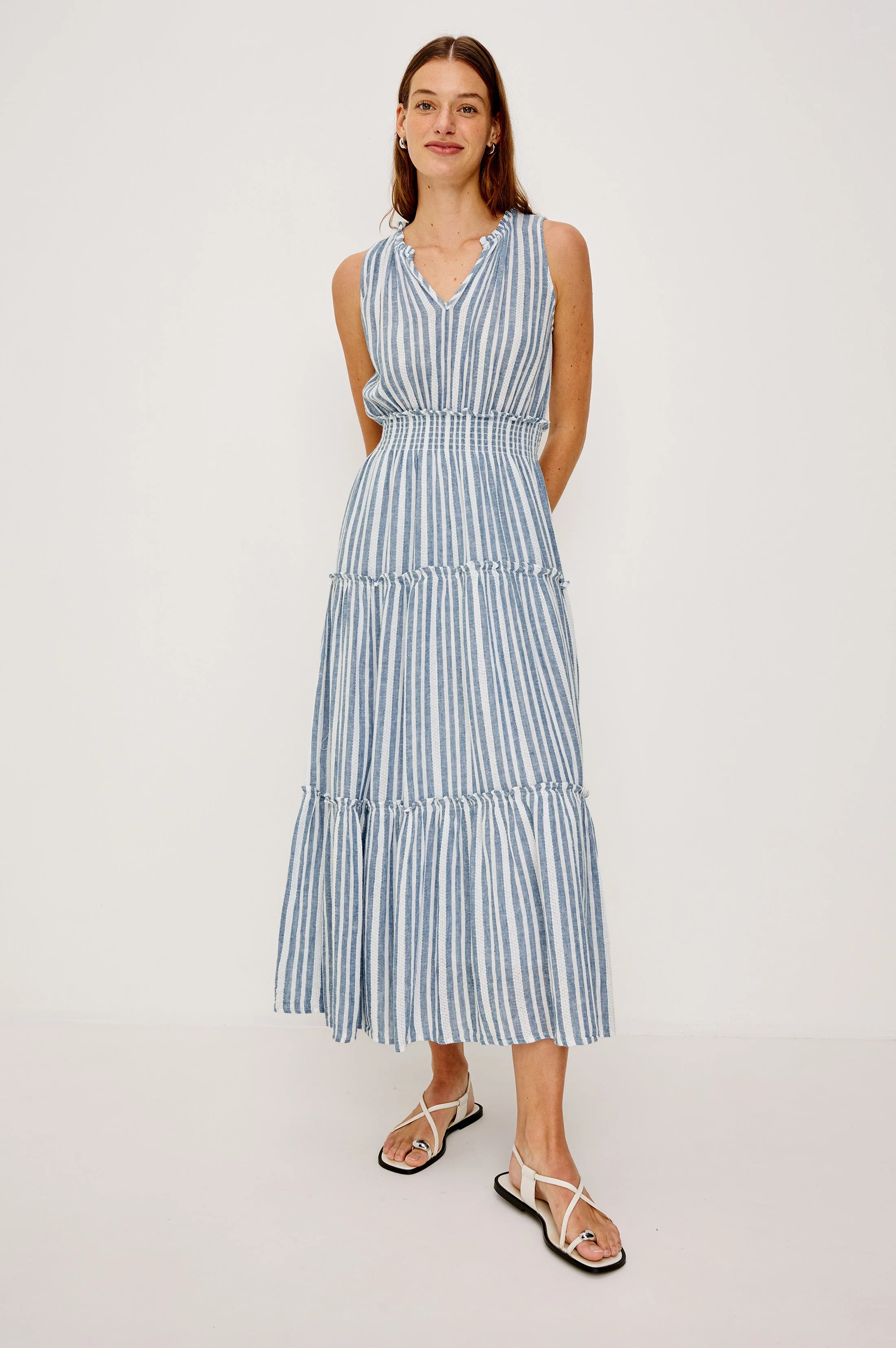 LOULOU DRESS - JALISCO STRIPE - Image 5