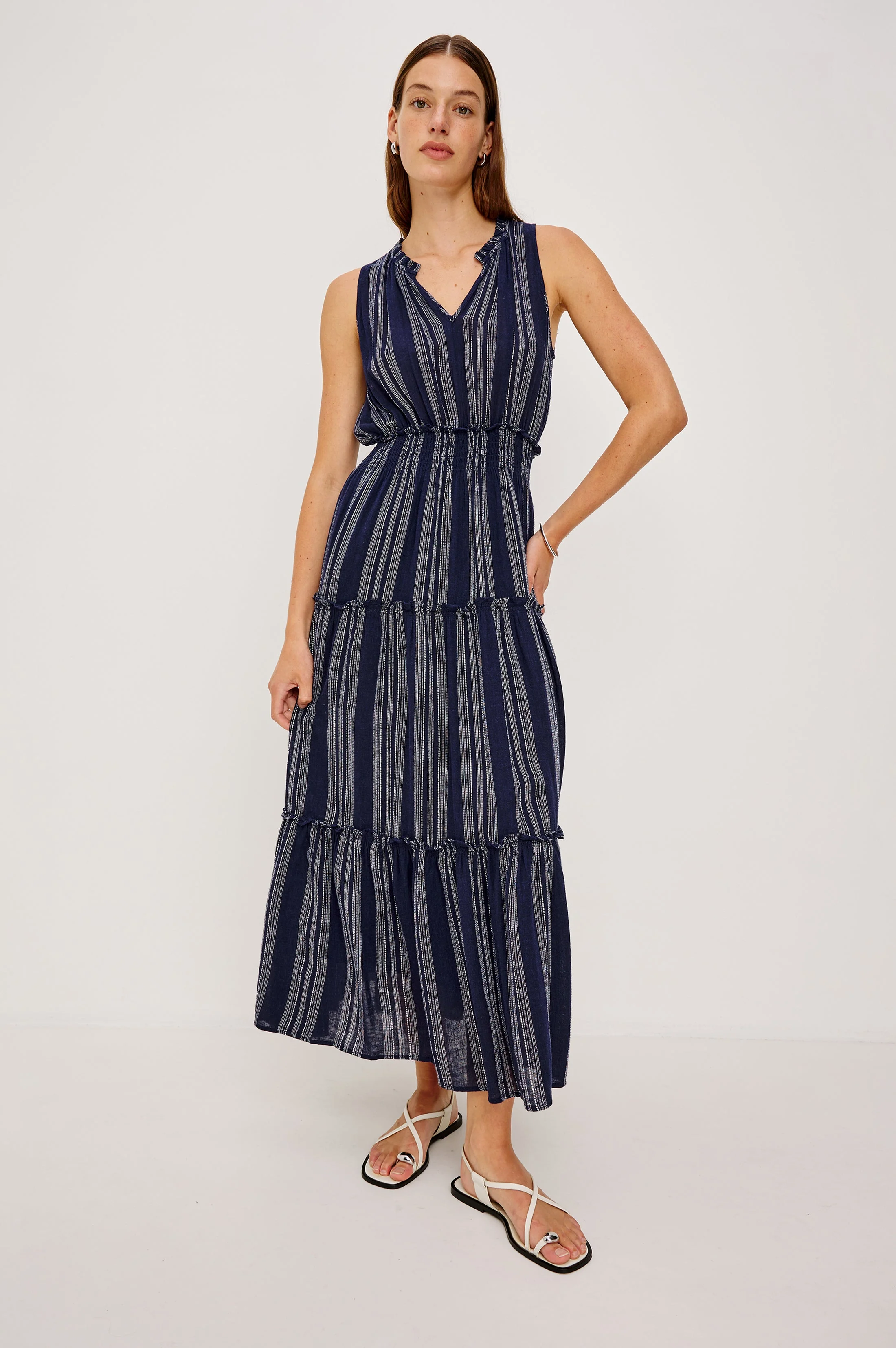 LOULOU DRESS - MAGALIA STRIPE - Image 2