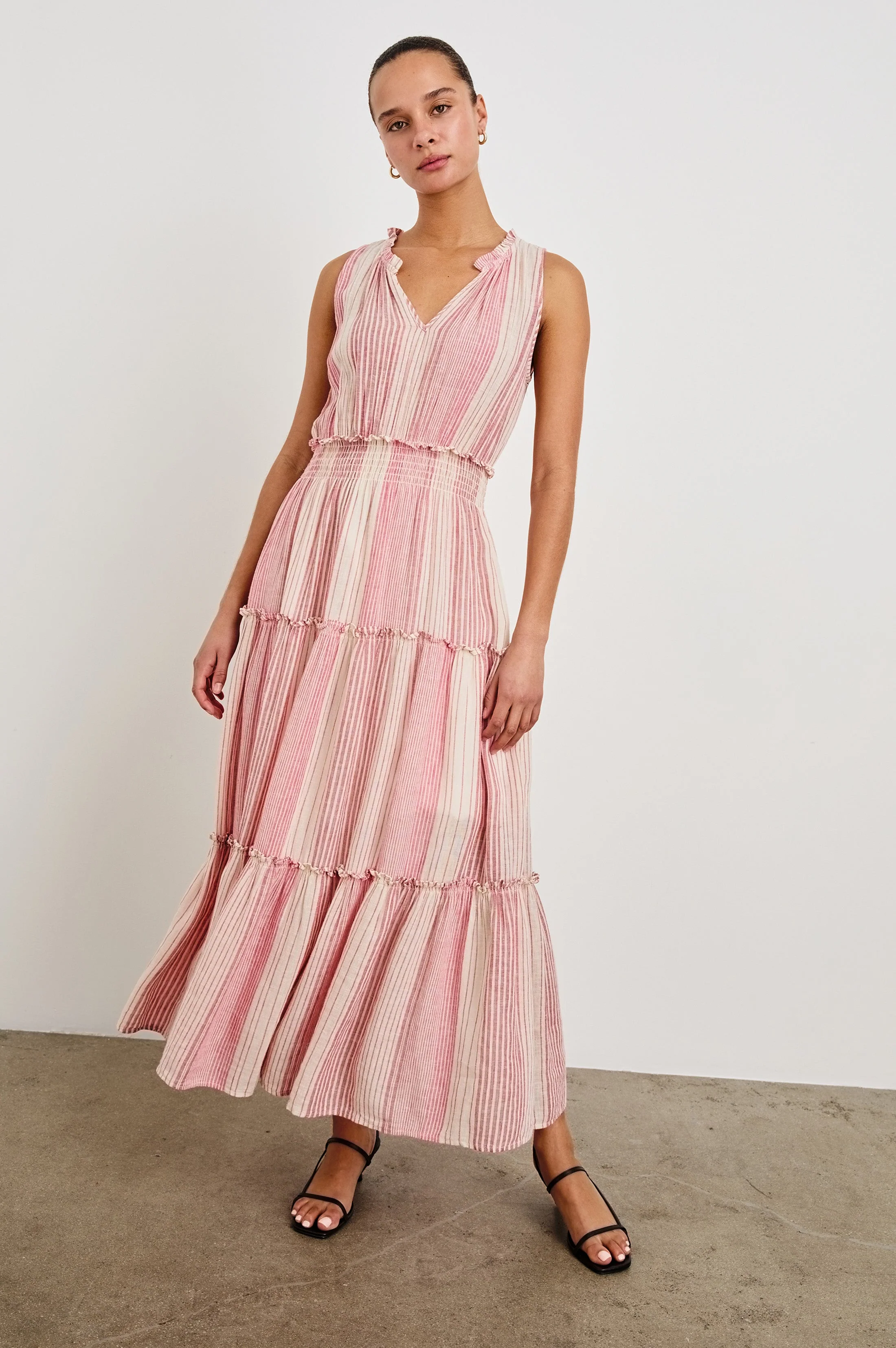 LOULOU DRESS - SALERNO STRIPE - Image 3