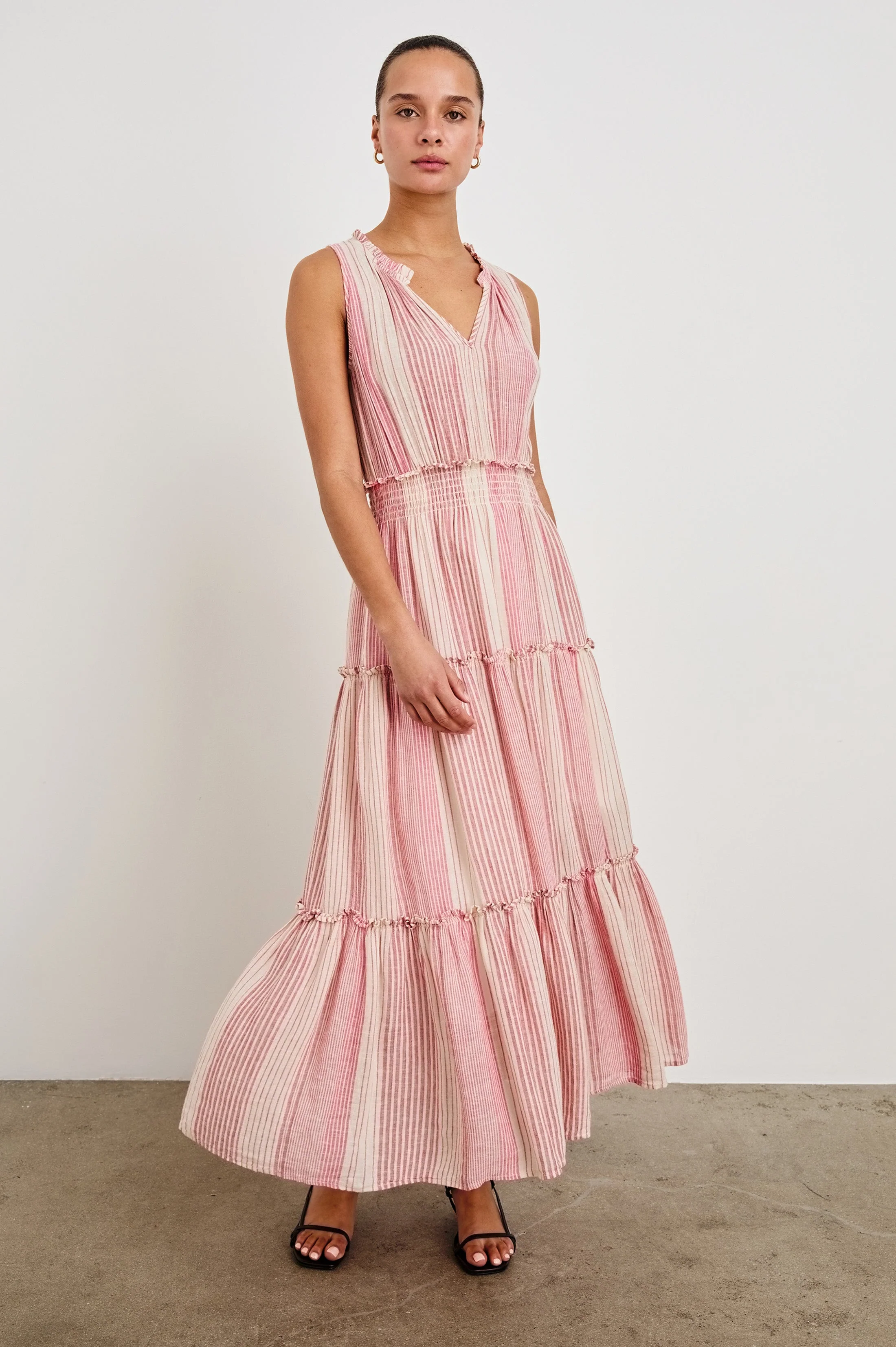 LOULOU DRESS - SALERNO STRIPE - Image 4