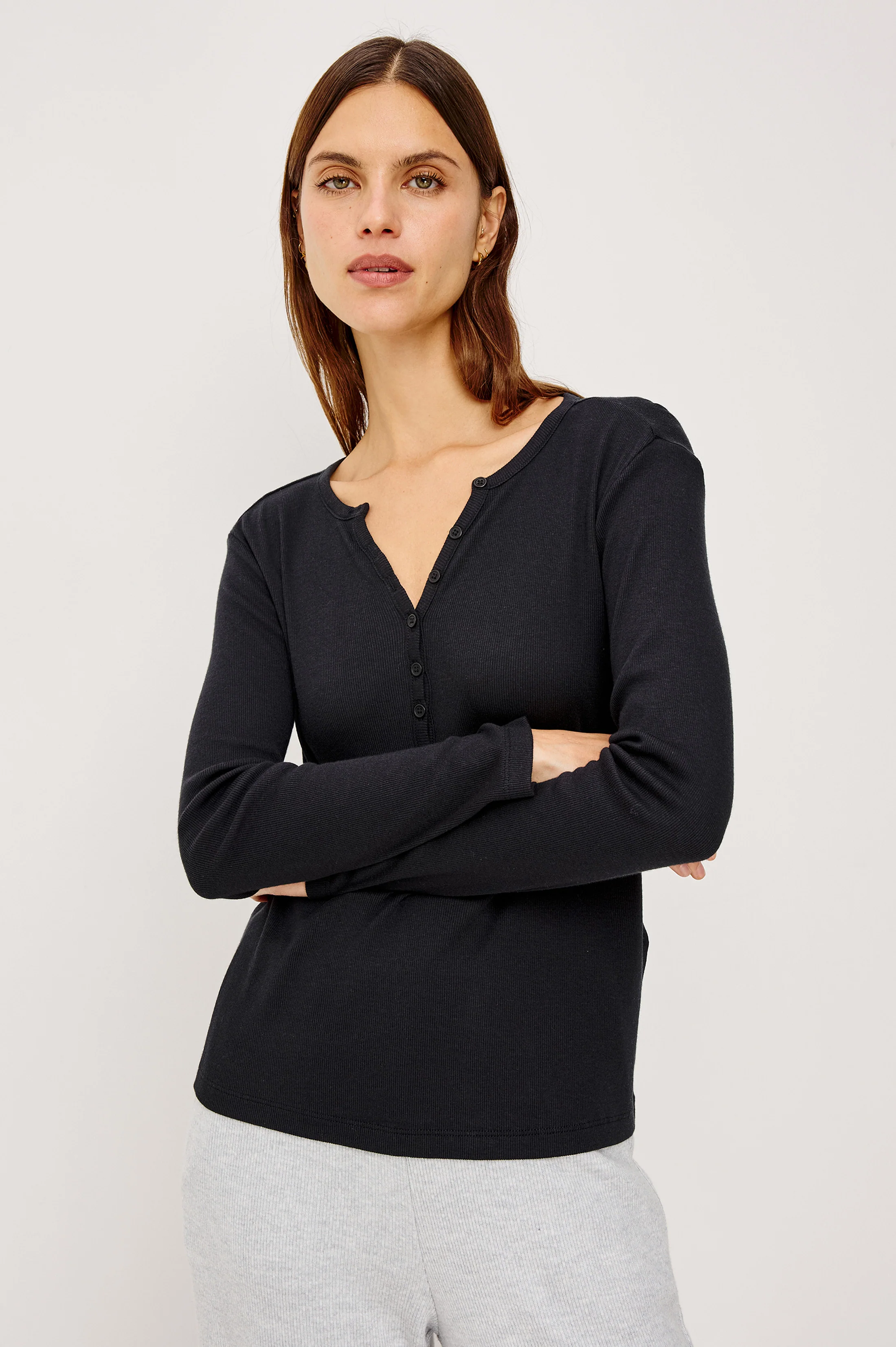 LOUNGE HENLEY - BLACK - Image 4