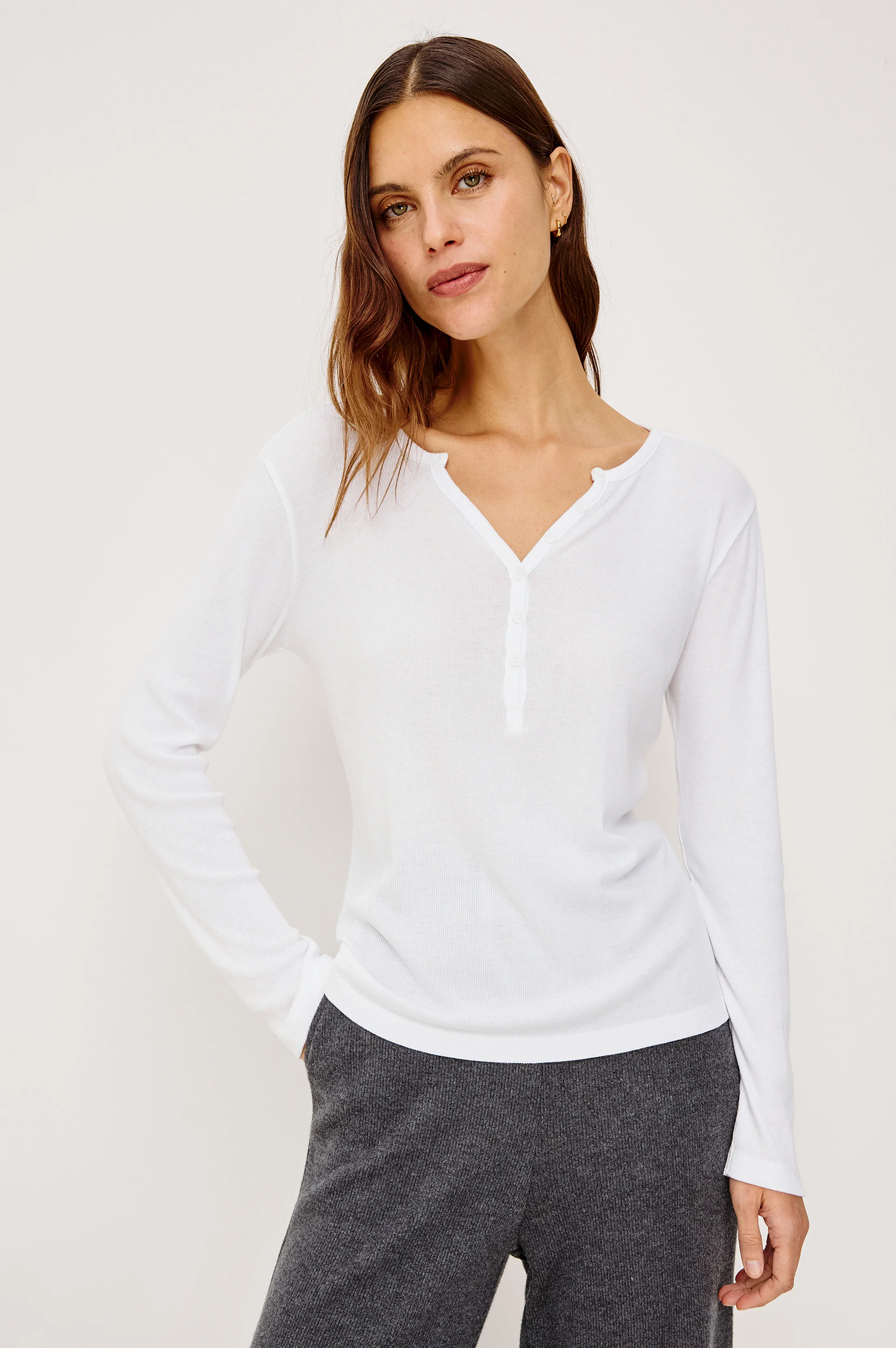 LOUNGE HENLEY - WHITE