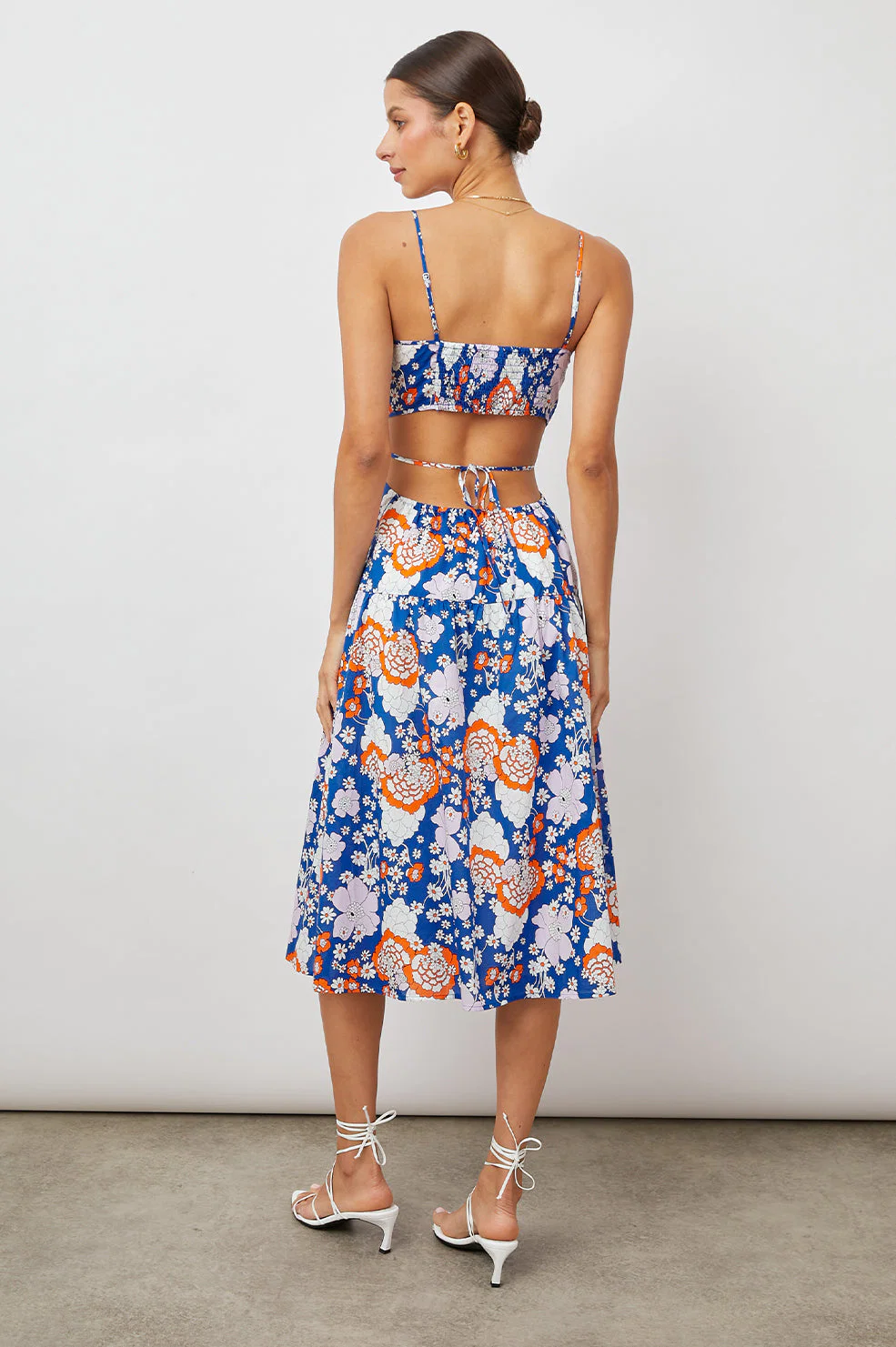 LOURDES DRESS - COBALT FLORAL - Image 6