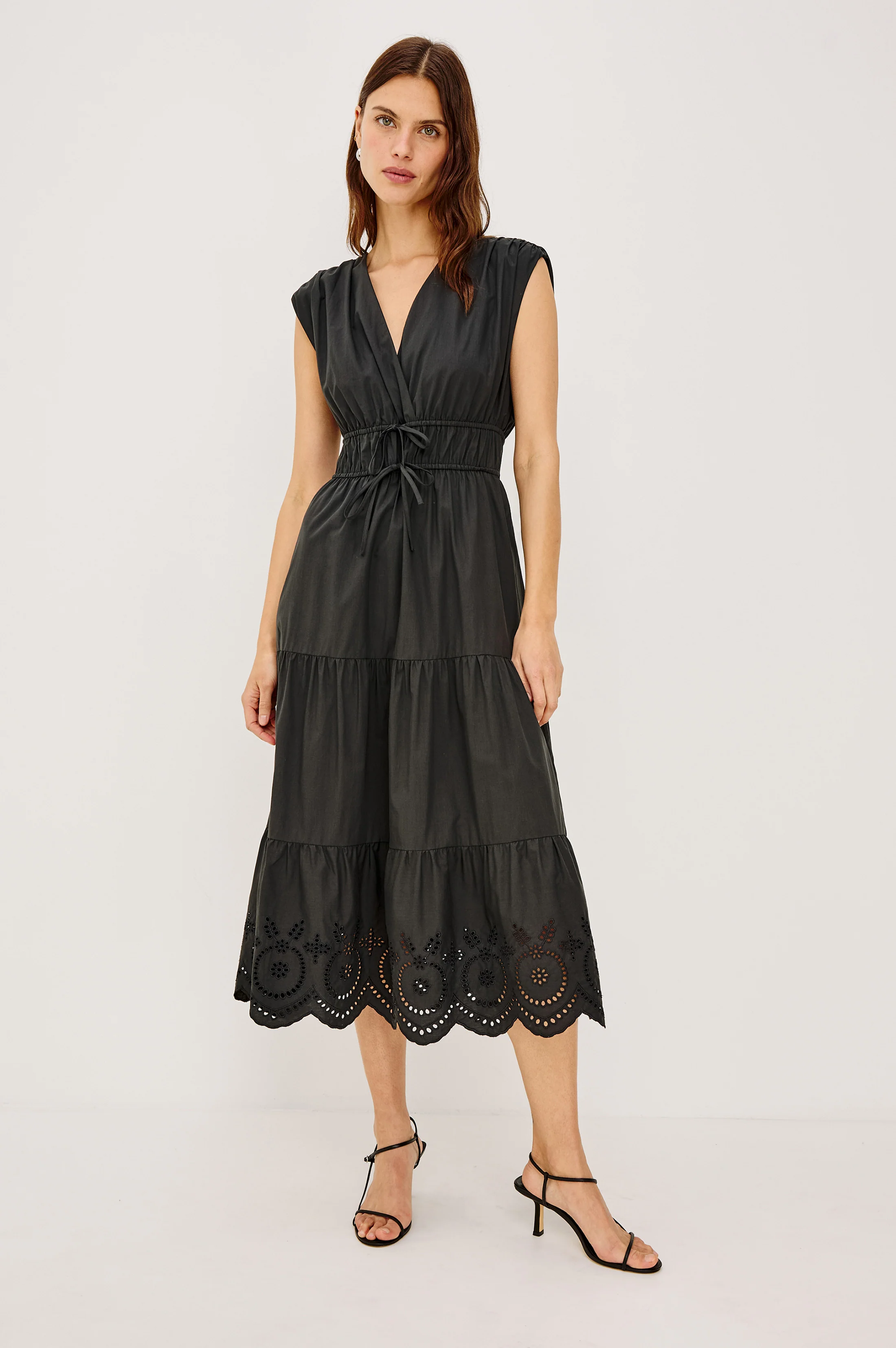 LUCIA DRESS - BLACK EYELET - Image 3