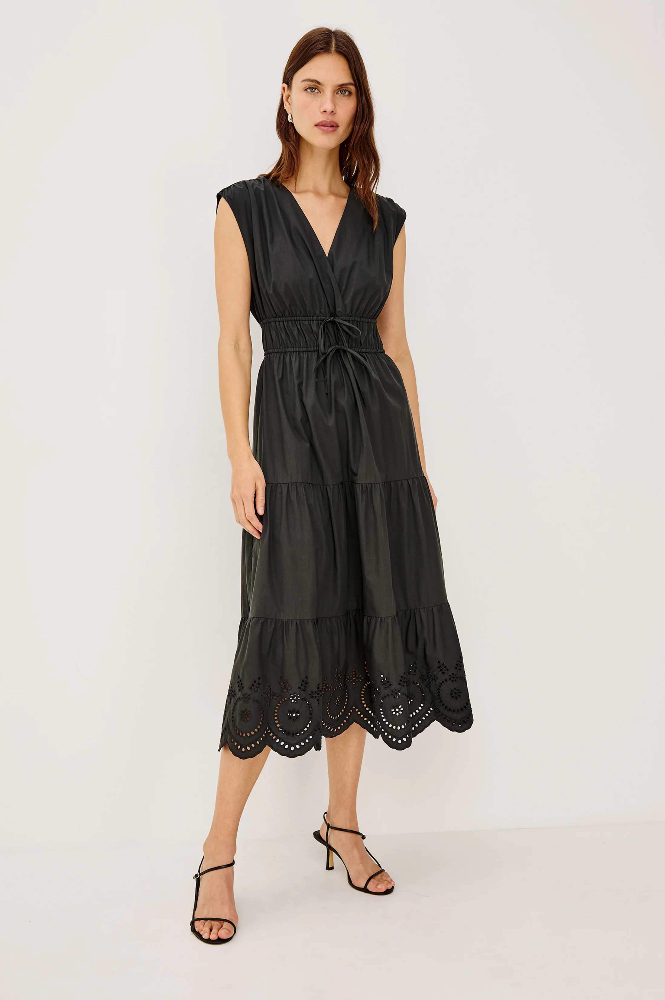 LUCIA DRESS - BLACK EYELET - Image 4