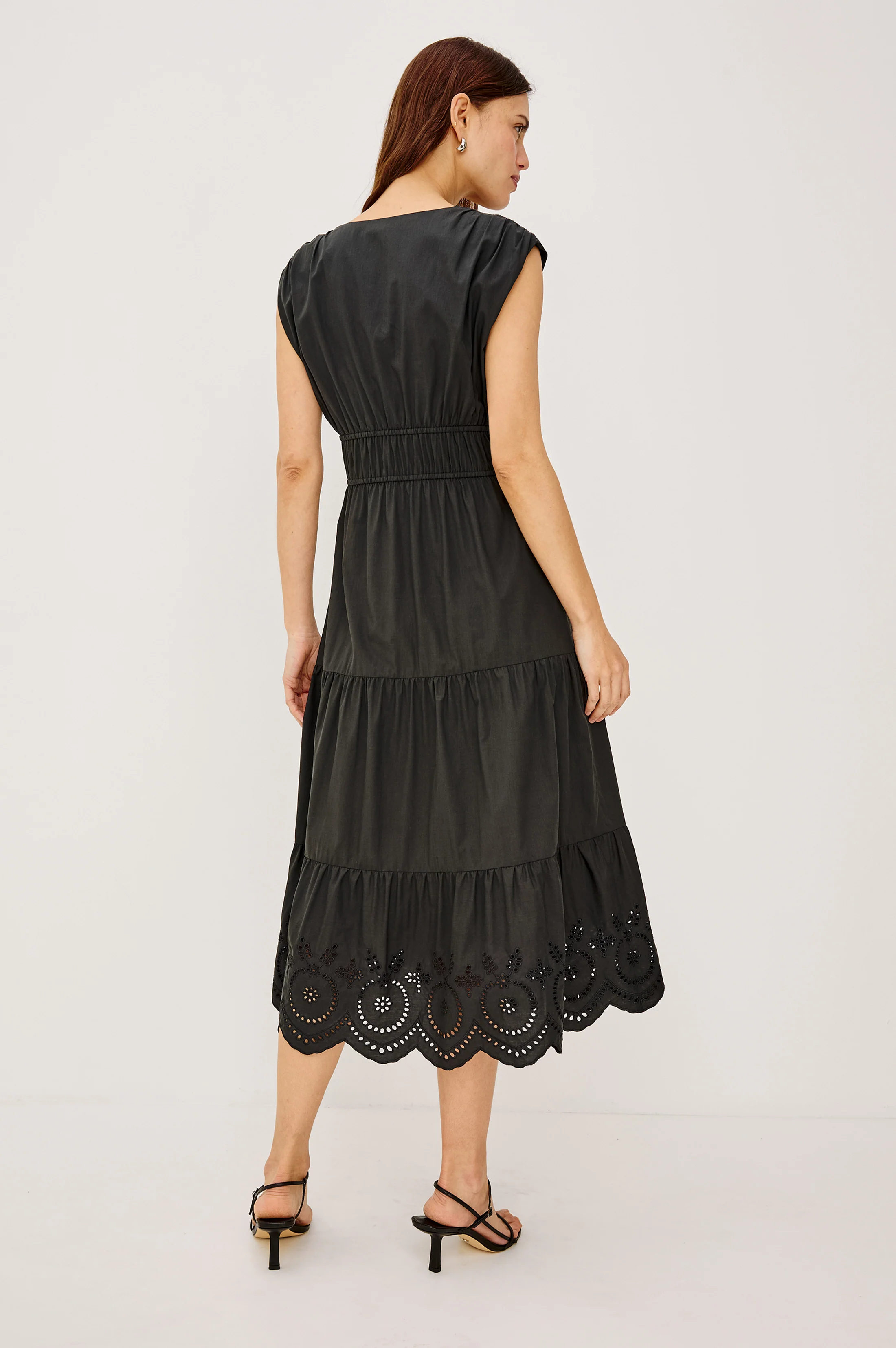 LUCIA DRESS - BLACK EYELET - Image 5