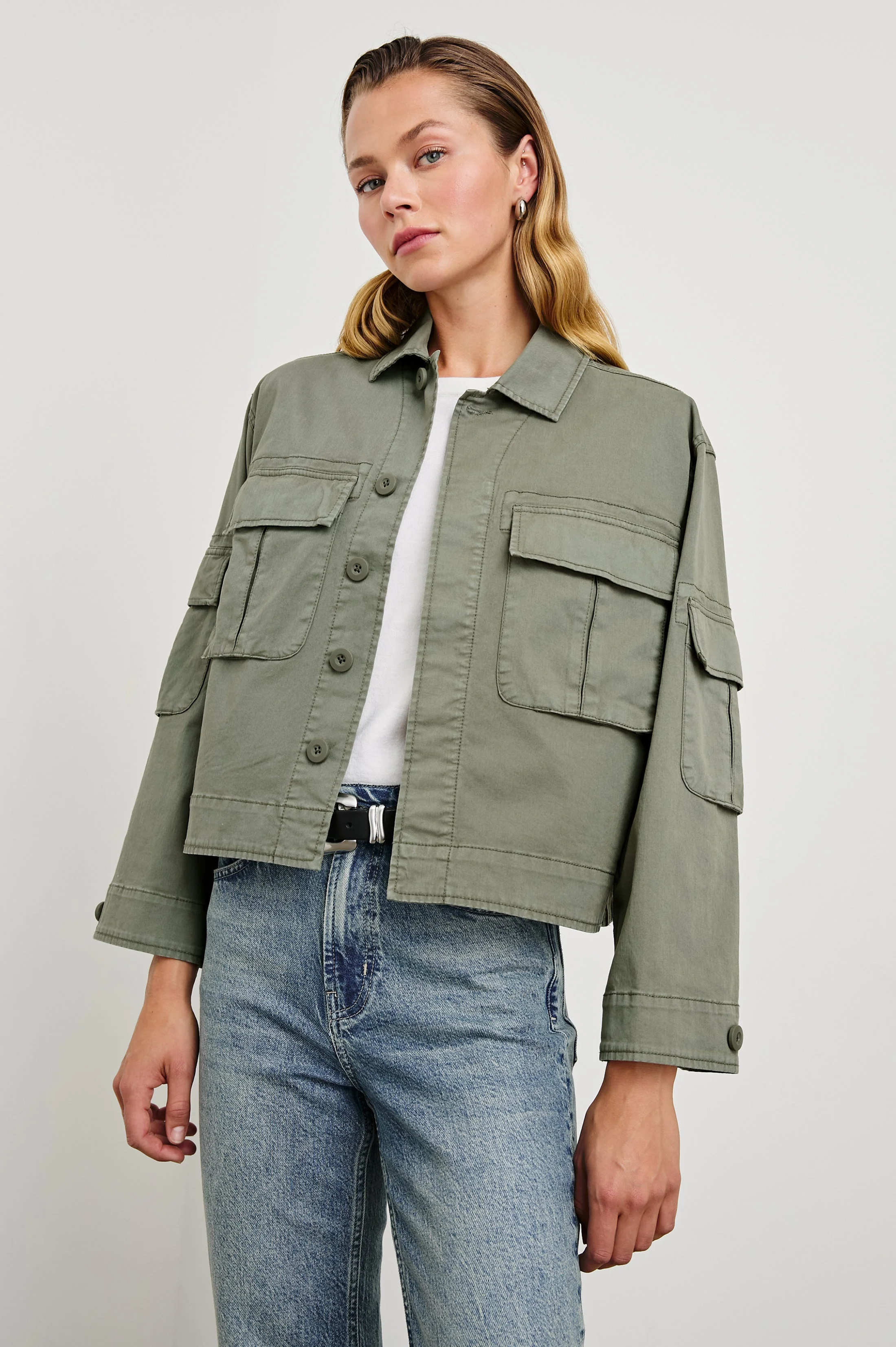 MADISON JACKET - DARK OLIVE - Image 4