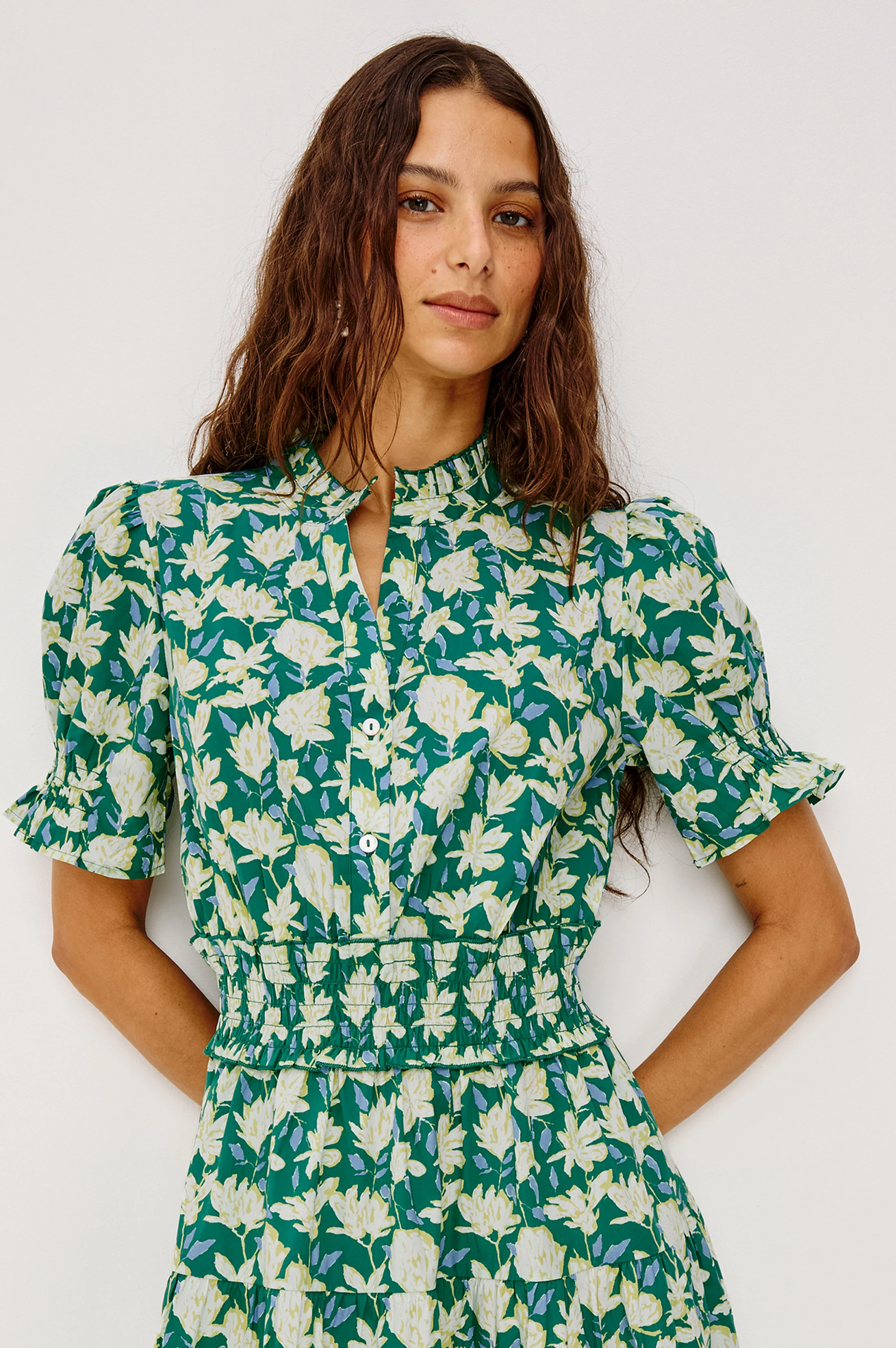 MAKAYLA DRESS - GREEN MAYFLOWER - Image 2