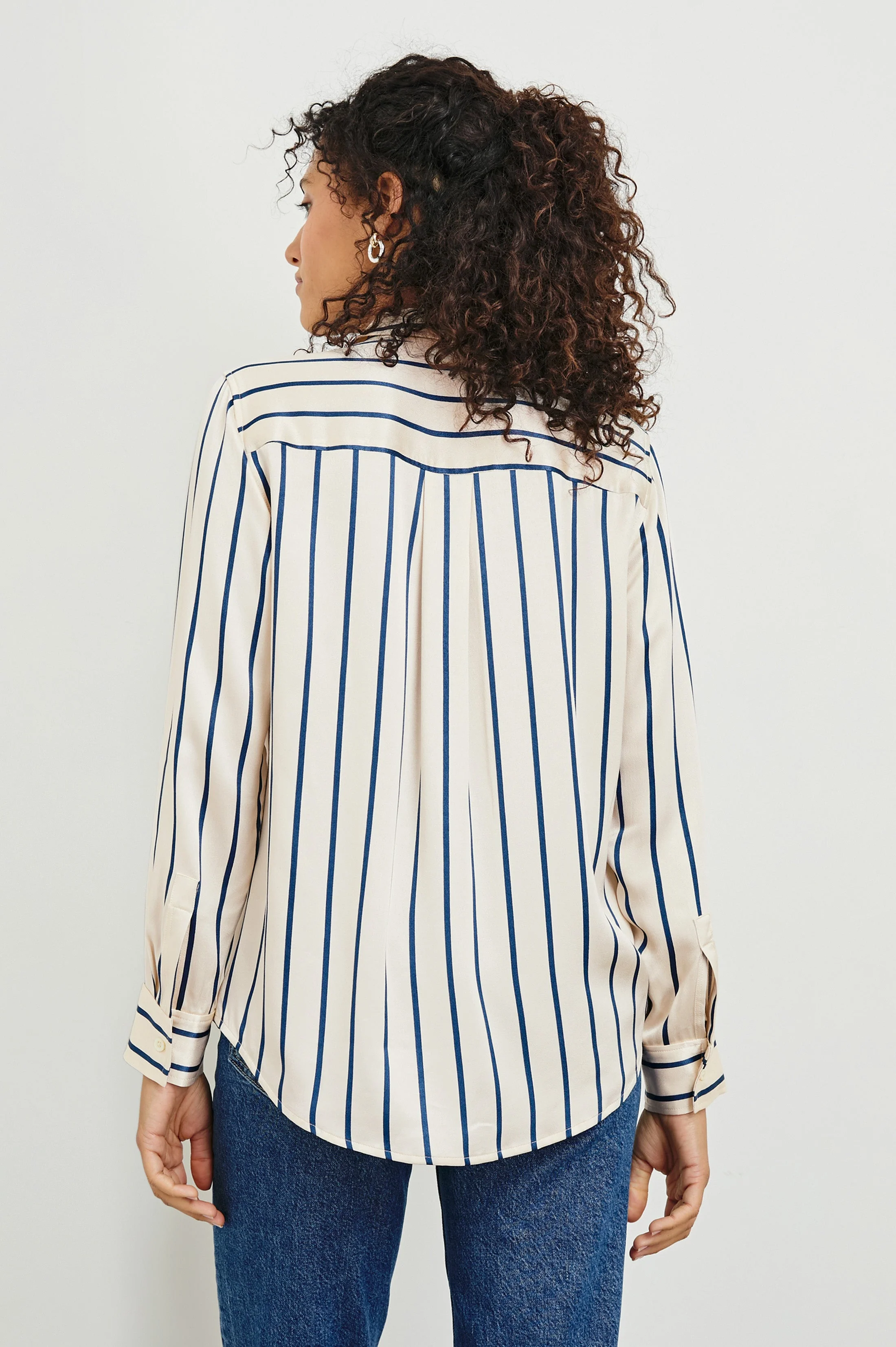 MARIA SHIRT - CERAMIC NAVY STRIPE - Image 5