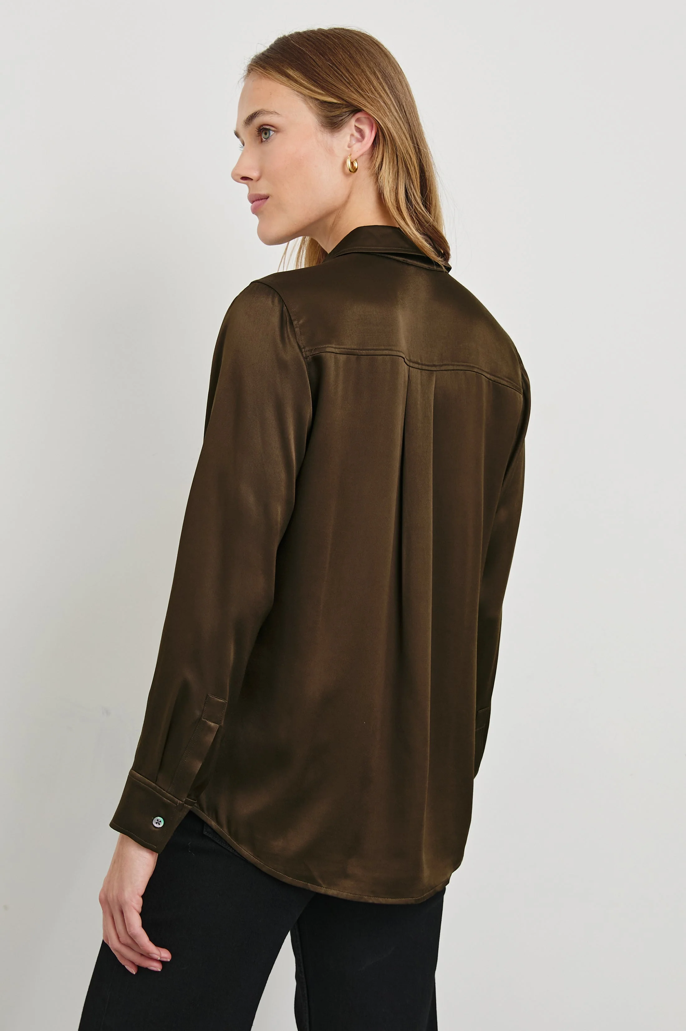 MARIA SHIRT - DARK MOSS - Image 5