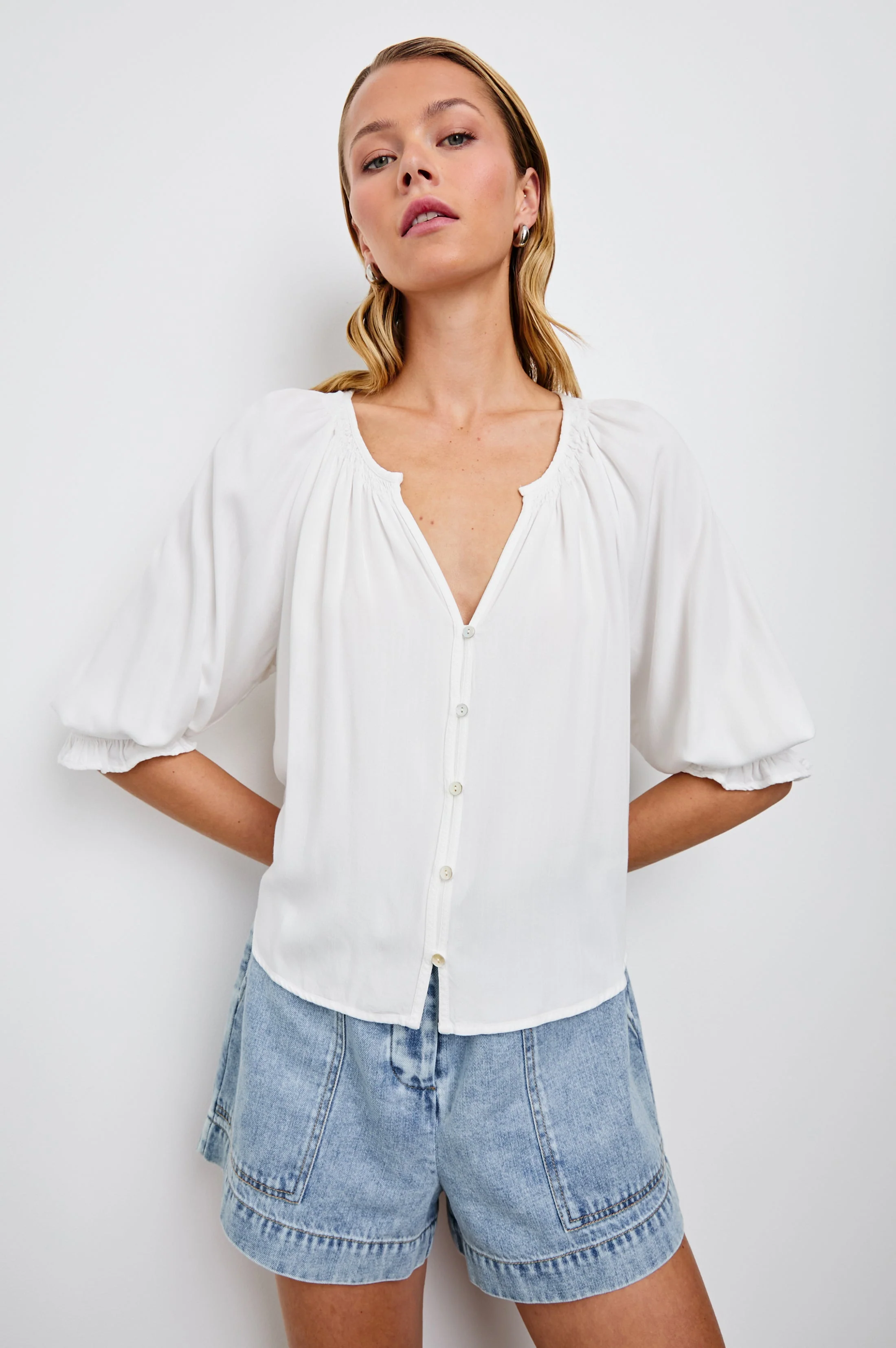 MARIAH SHIRT - PEARL - Image 2